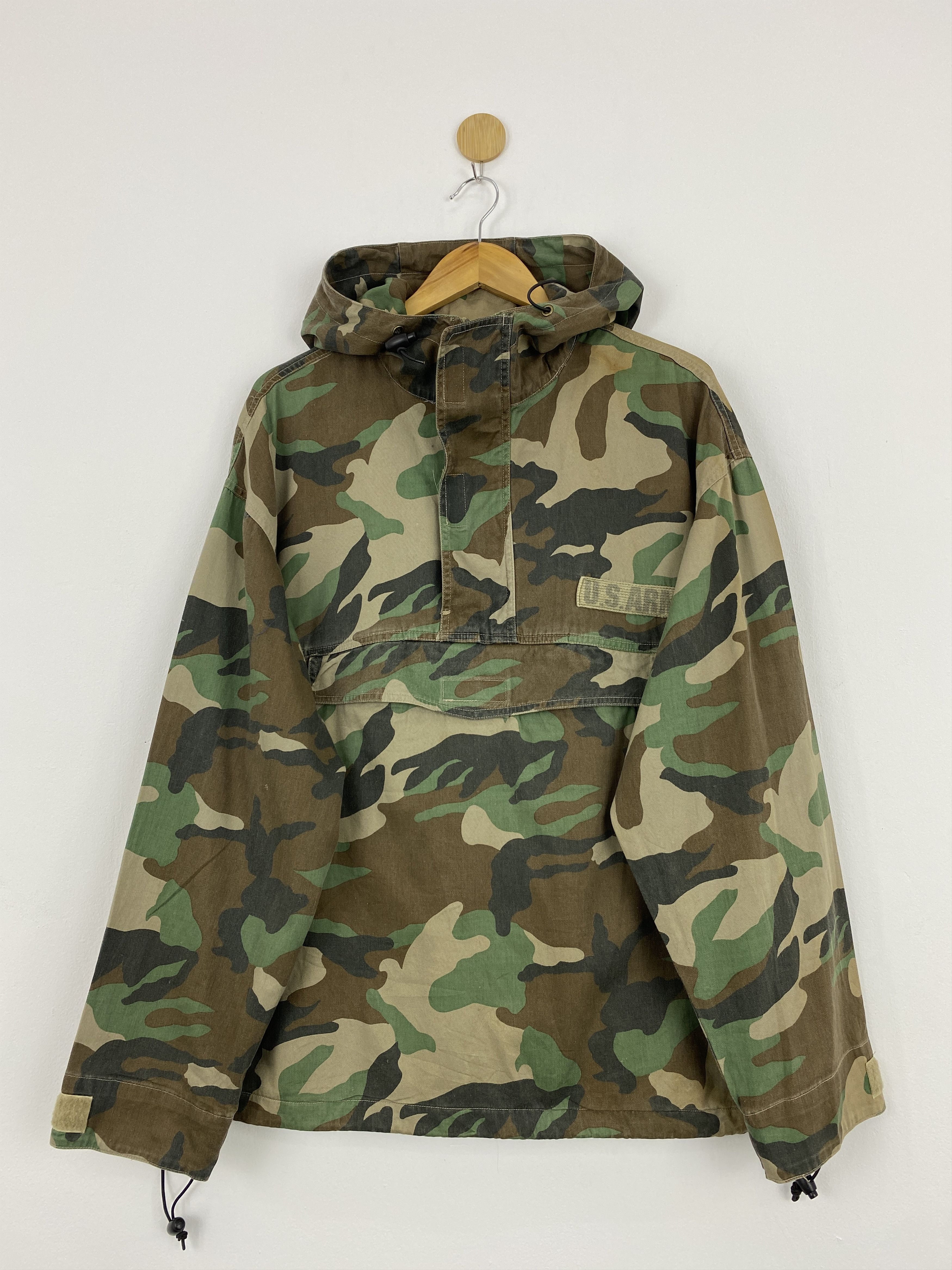 Vintage Vintage 90s Military US Army Camouflage Hoodie Jacket J1735 Size US M / EU 48-50 / 2 - 2 Thumbnail