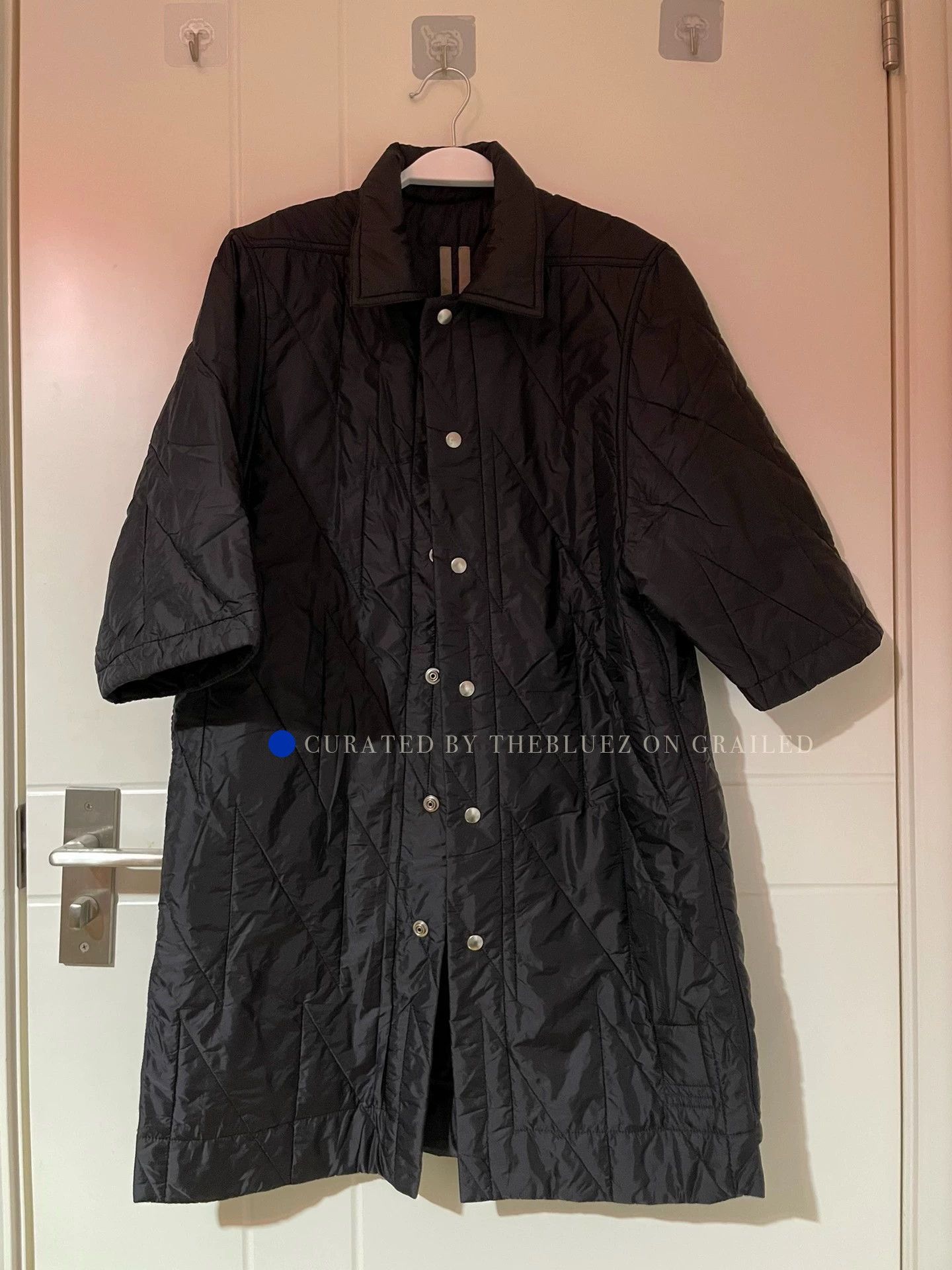 Rick Owens Black Half-Sleeve Down Jacket, XS Size US XS / EU 42 / 0 - 1 Thumbnail