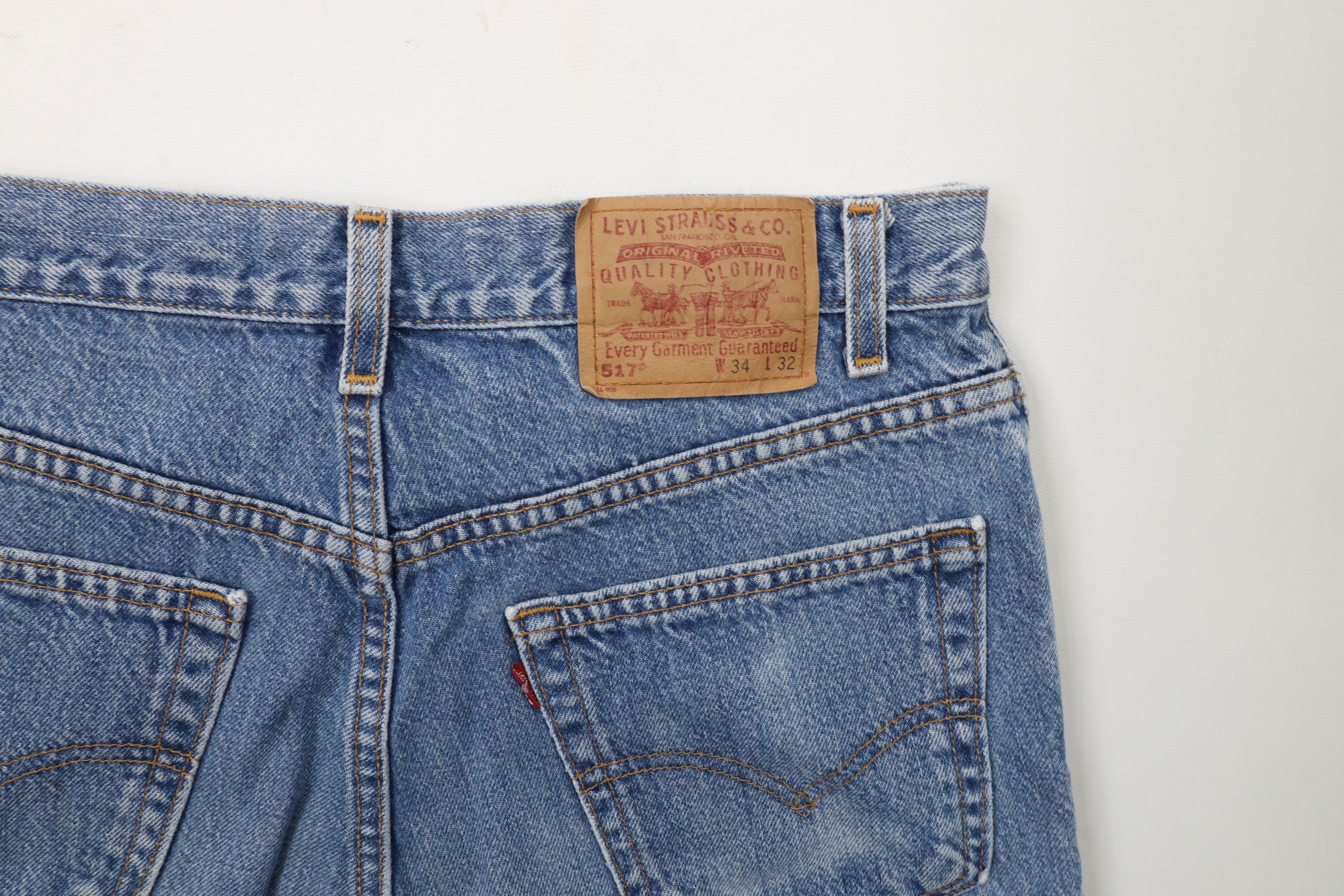 Levi's × Vintage Vintage Y2K 2001 Levis 517 Western Bootcut Flared Jeans USA Size 34 - 15 Thumbnail