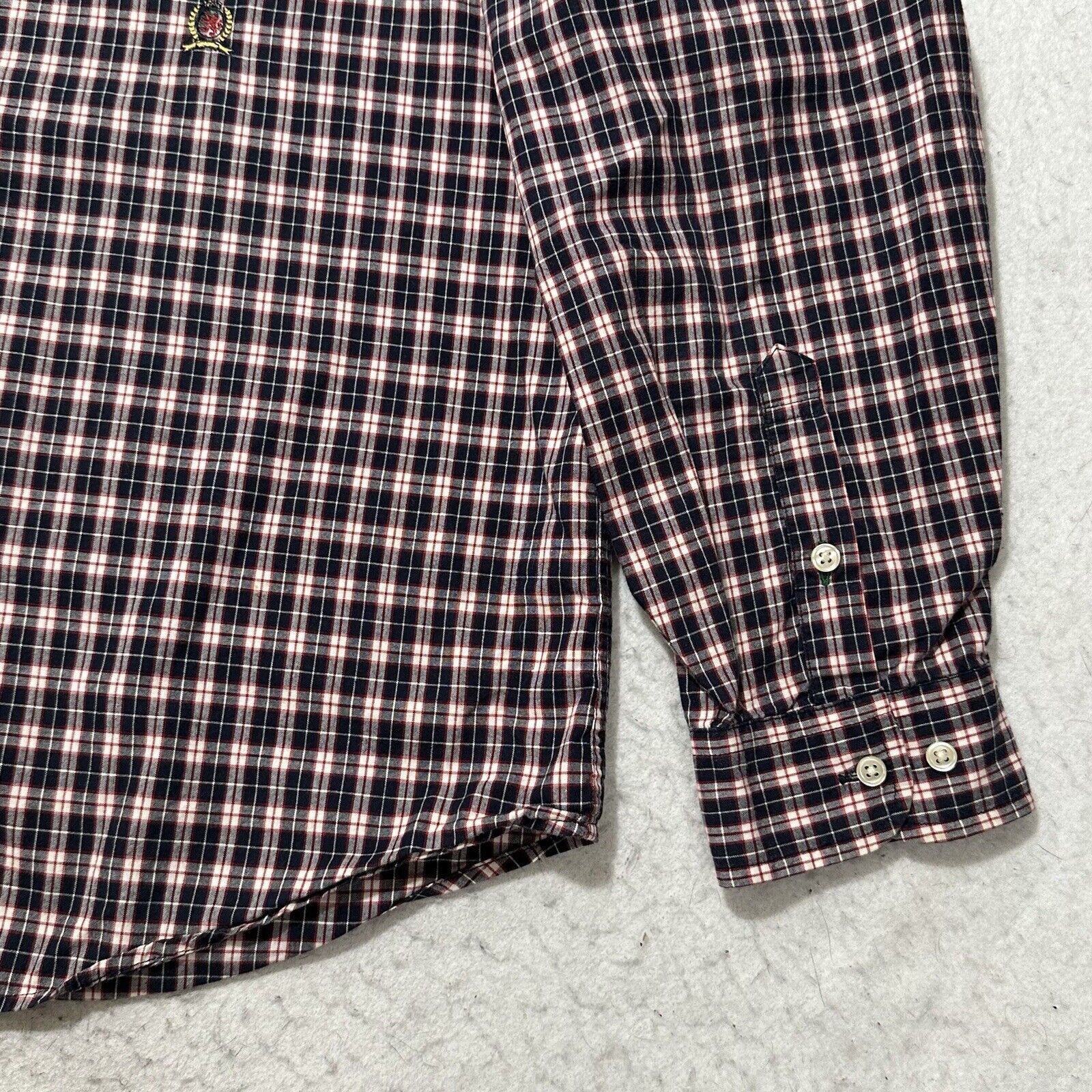 Tommy Hilfiger Tommy Hilfiger XL Button Long Sleeve Red Black Shirt Plaid Size US XL / EU 56 / 4 - 5 Thumbnail