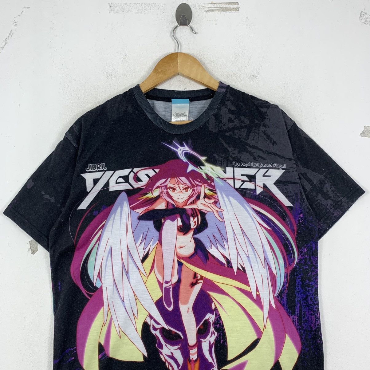 Vintage JIBRIL No Game No Life Anime Overprint Jersey Tshirt Size US M / EU 48-50 / 2 - 3 Thumbnail