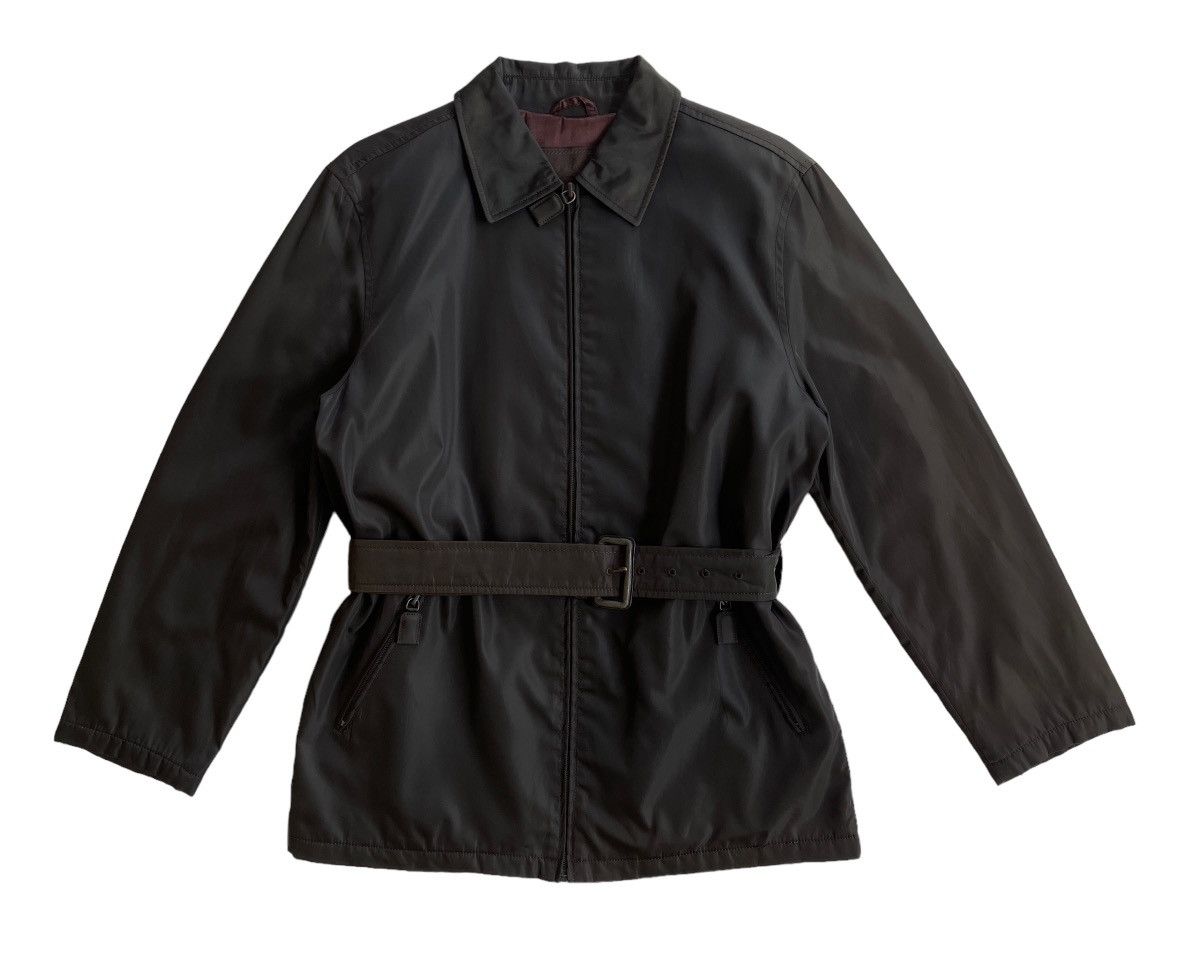 Prada Vintage Prada Belted Nylon Jacket Size US M / EU 48-50 / 2 - 2 Thumbnail