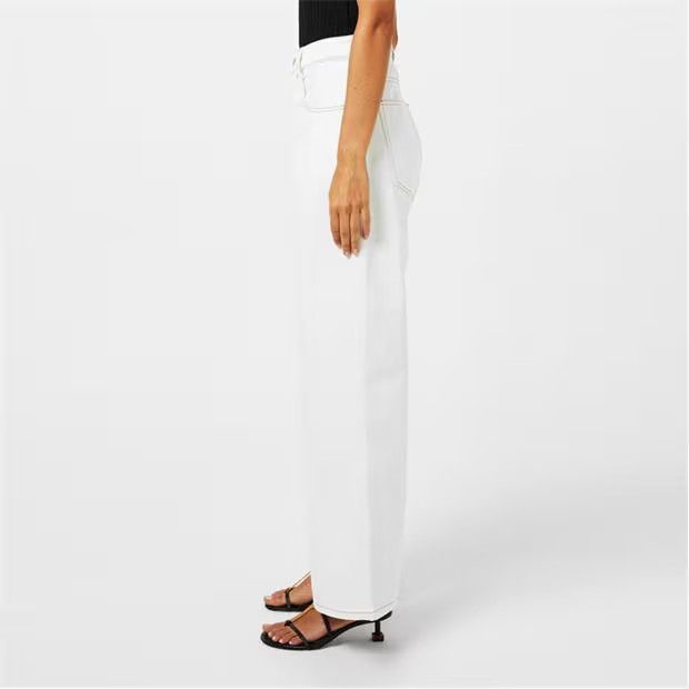 Jacquemus o1g2r1mq1024 Jeans in Off White Size 28" / US 6 / IT 42 - 4 Thumbnail