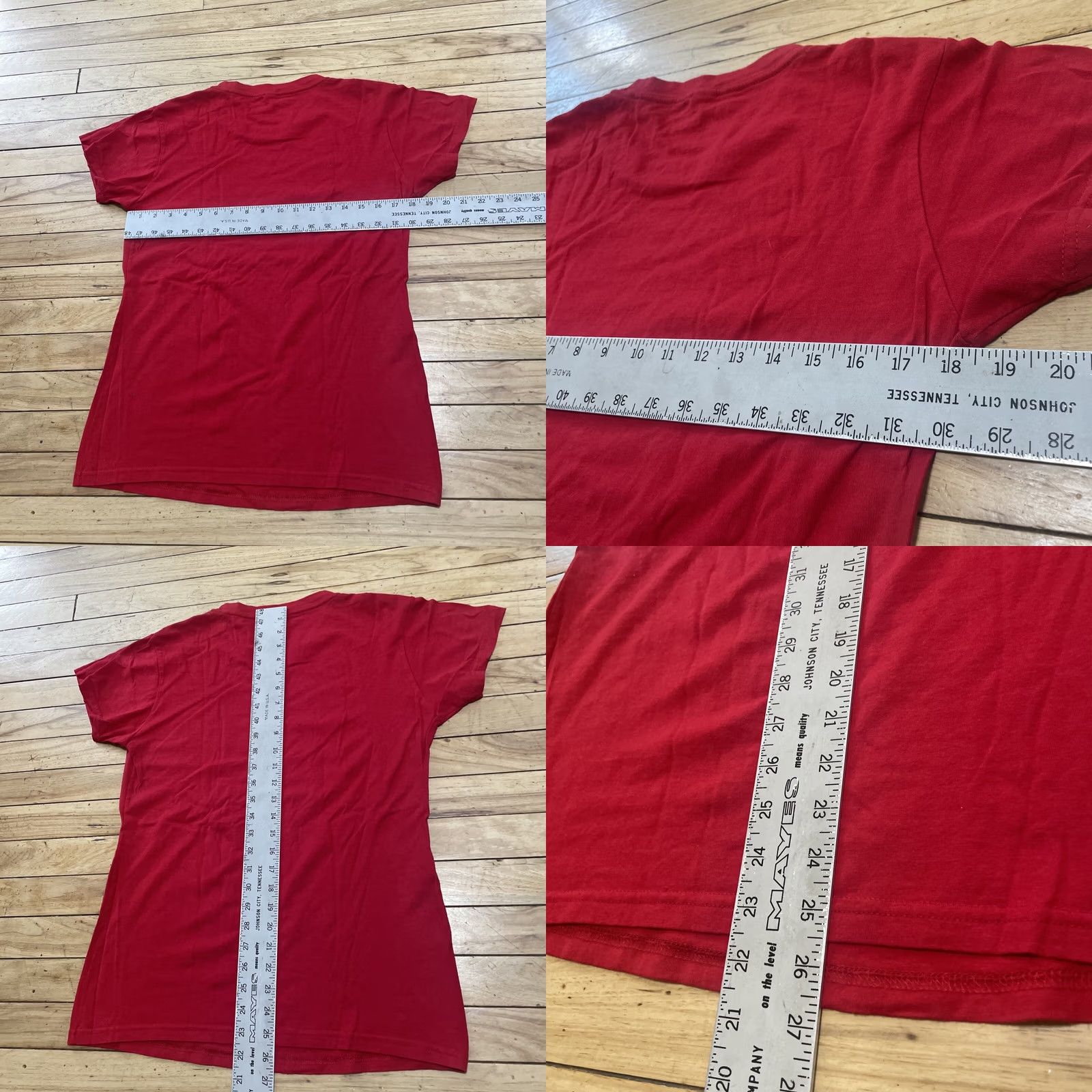 Tultex Tultex T-Shirt Women XL Red V-Neck I Speak Fluent Movie Quotes Graphic Tee Shirt Y2k Short Sleeve Cotton Ringspun Graphic Size XL / US 12-14 / IT 48-50 - 8 Thumbnail