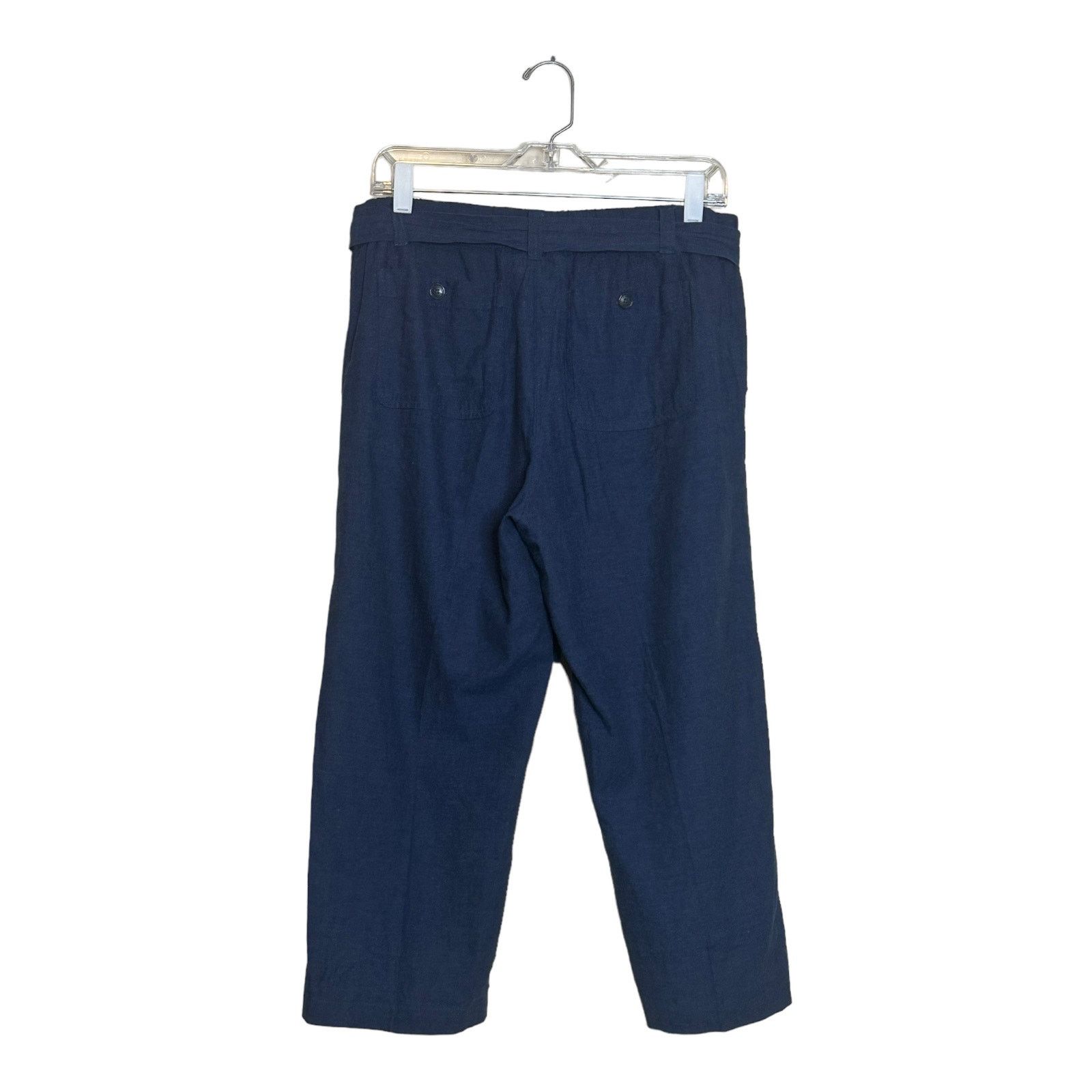 Liz Claiborne Liz Claiborne blue cropped casual pants size small Size 34" / US 12 / IT 48 - 9 Thumbnail