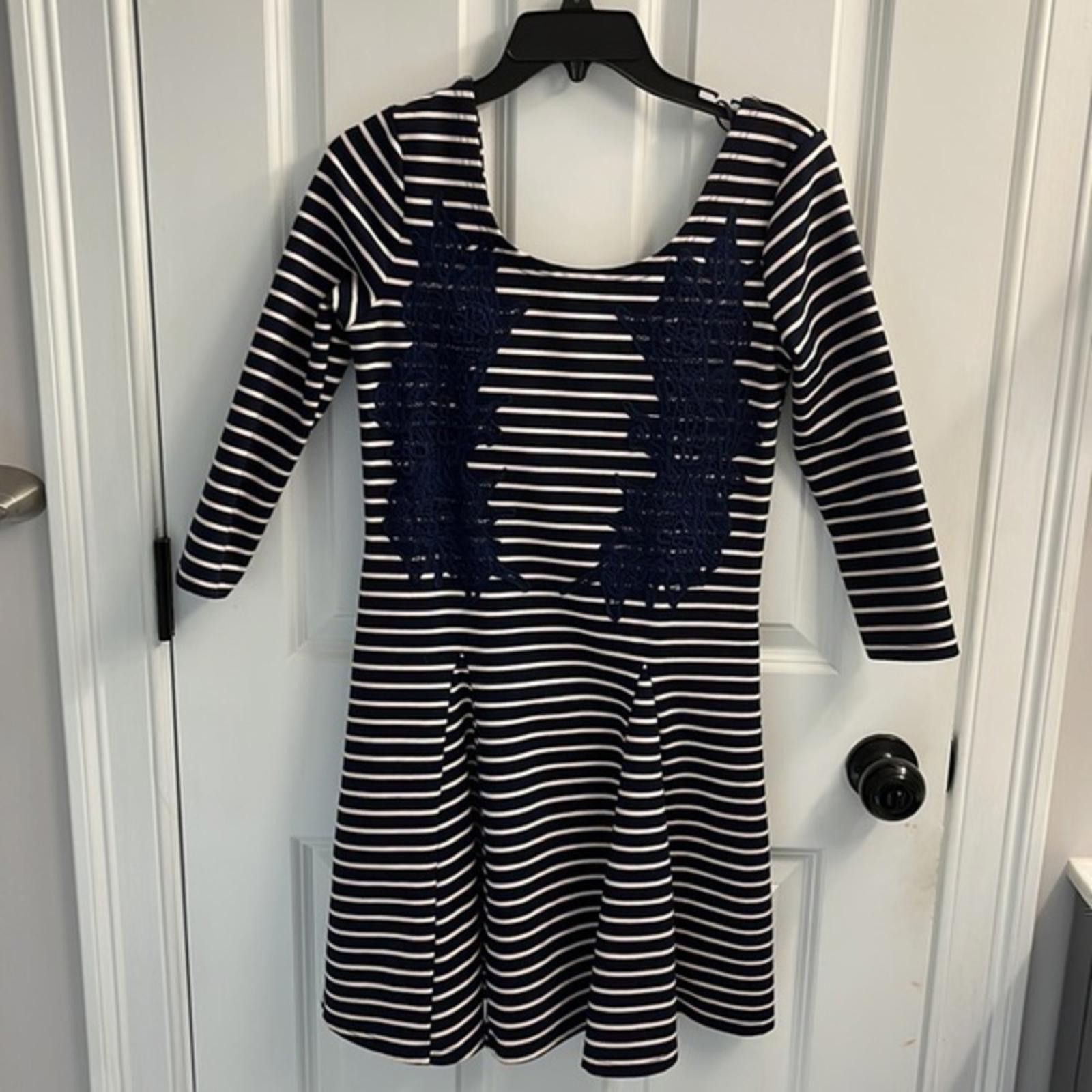 Free People Free People Blue Nautical Knotty Striped Dress Size S / US 4 / IT 40 - 3 Thumbnail