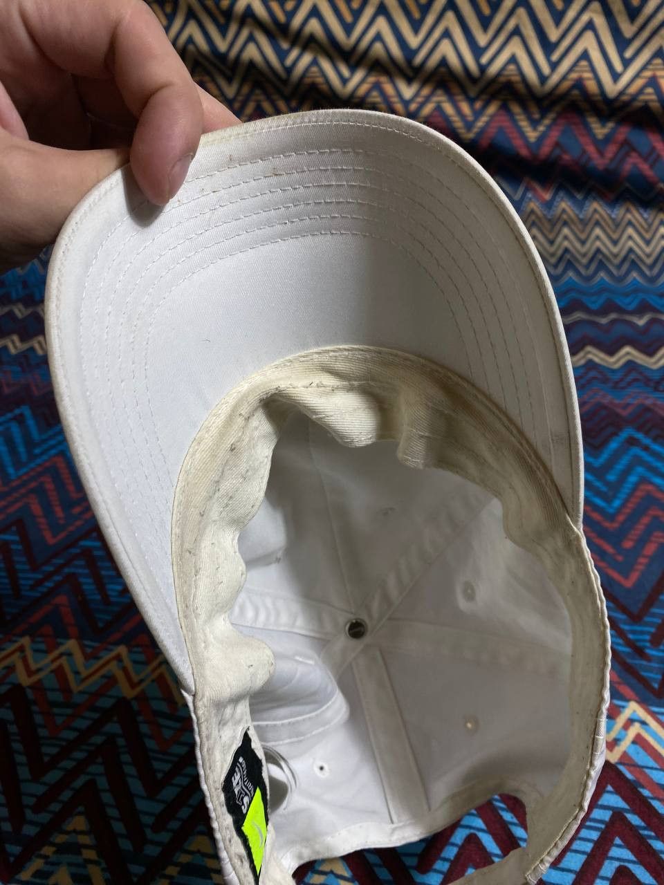 Nike Hats Nike Vintage White Y2K big logo Streetwear Size ONE SIZE - 9 Thumbnail