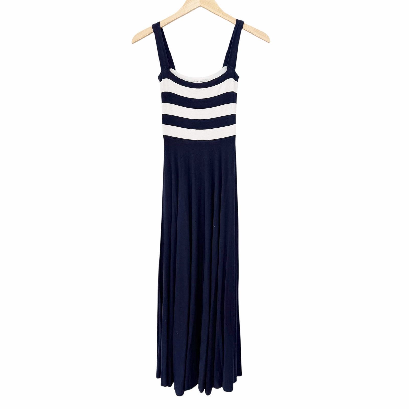 Other Nadia Tarr Navy Blue White Striped Sleeveless Dress Sz S Size S / US 4 / IT 40 - 1 Thumbnail
