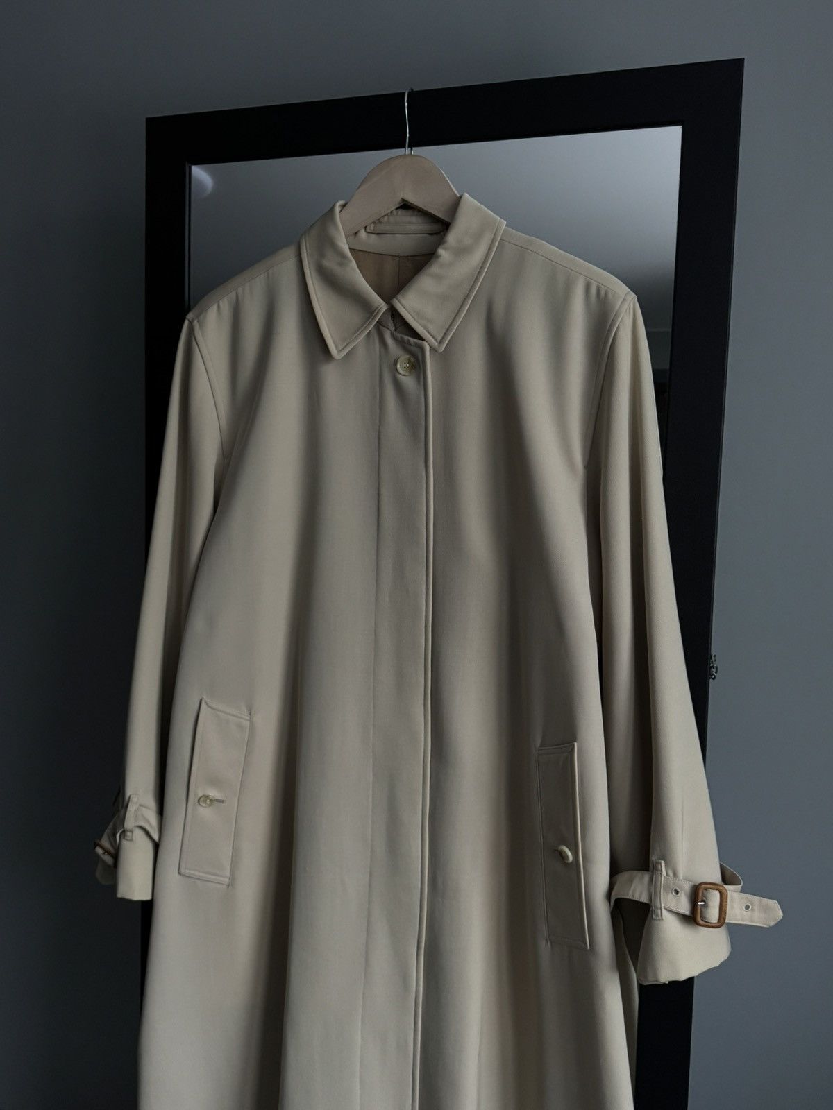 Burberry Vintage Burberrys Specialy All Wool Burella Trench Coat Size XL / US 12-14 / IT 48-50 - 5 Thumbnail