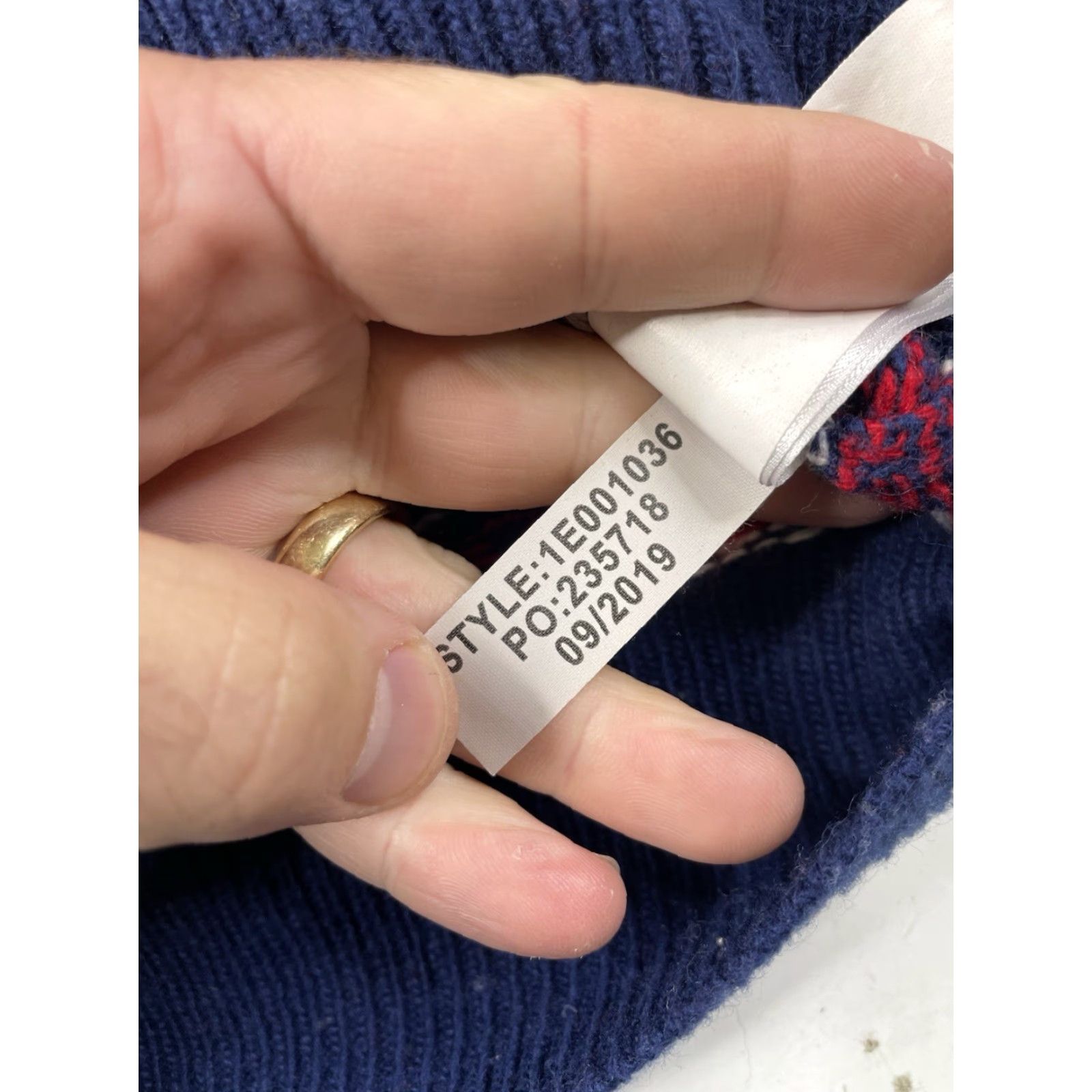 Vineyard Vines Vineyard Vines Crew Neck Sweater Mens Large Wool Fair Isle Multicolor Blue Red White Size US L / EU 52-54 / 3 - 5 Thumbnail