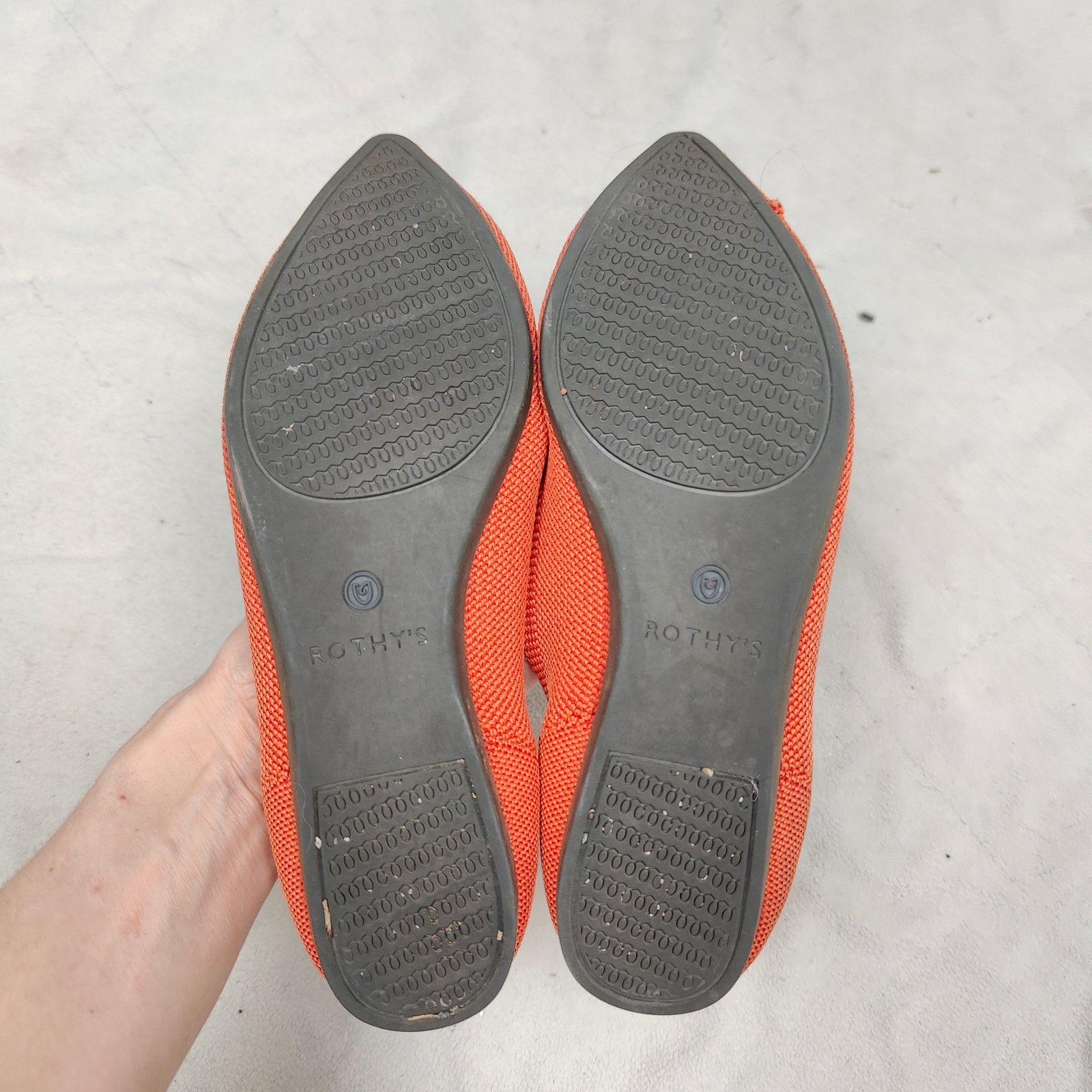 Other Rothy's The Point Flats Womens 6 Persimmon Orange Size US 6 / IT 36 - 8 Thumbnail