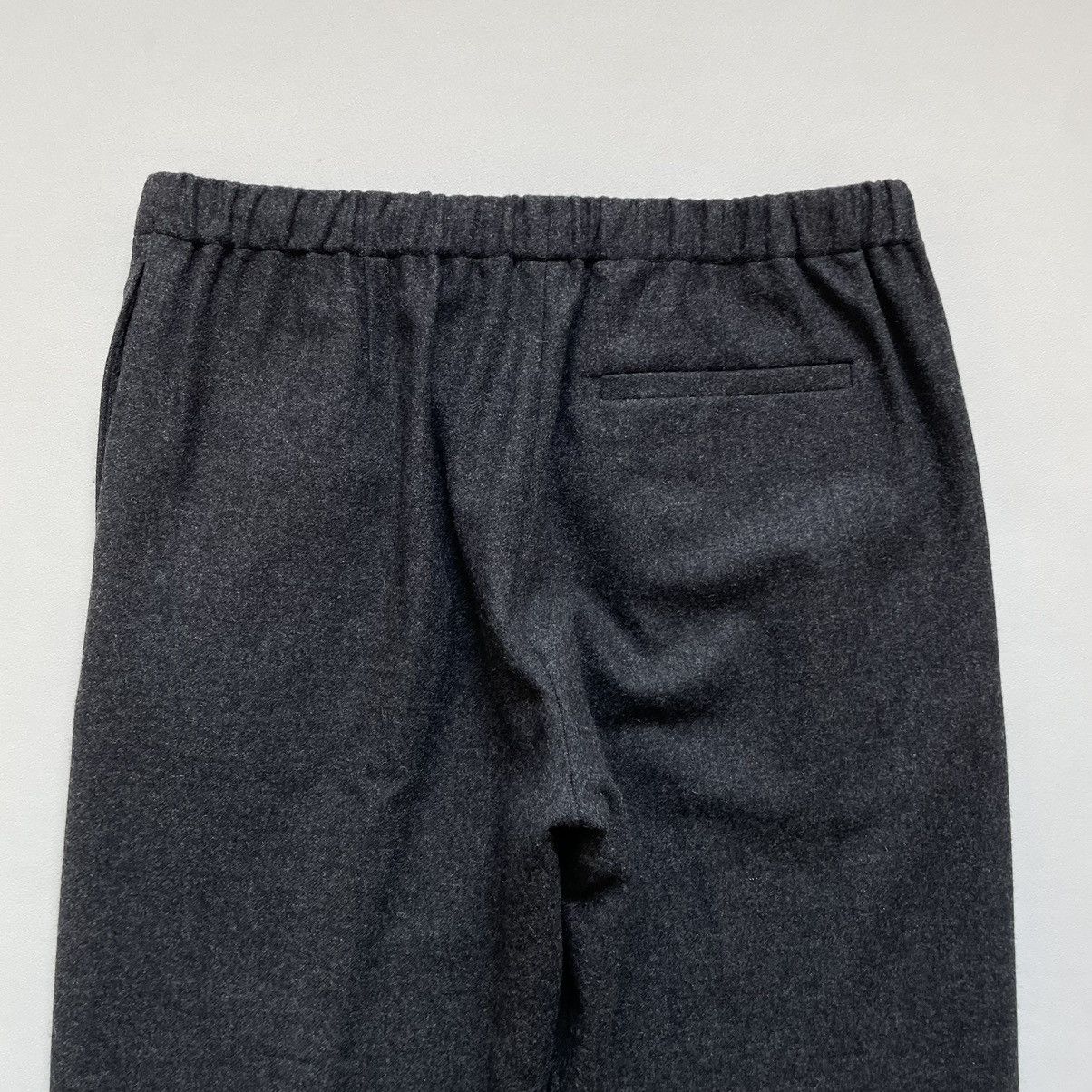 Dries Van Noten Gray Wool Drawstring Waist Trousers Size US 34 / EU 50 - 13 Thumbnail