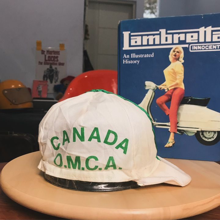 Vintage Vintage Cycling Cap Canada O.M.C.A Broken cap White green Size ONE SIZE - 4 Thumbnail