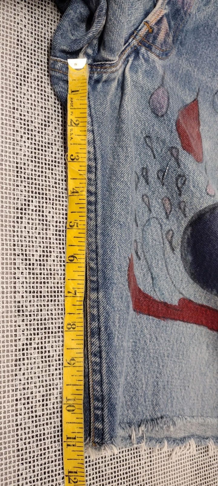 Levi's Levis Denim 90s 501 0000 y2k RARE hand drawn rock bands 32 Size US 32 / EU 48 - 9 Thumbnail