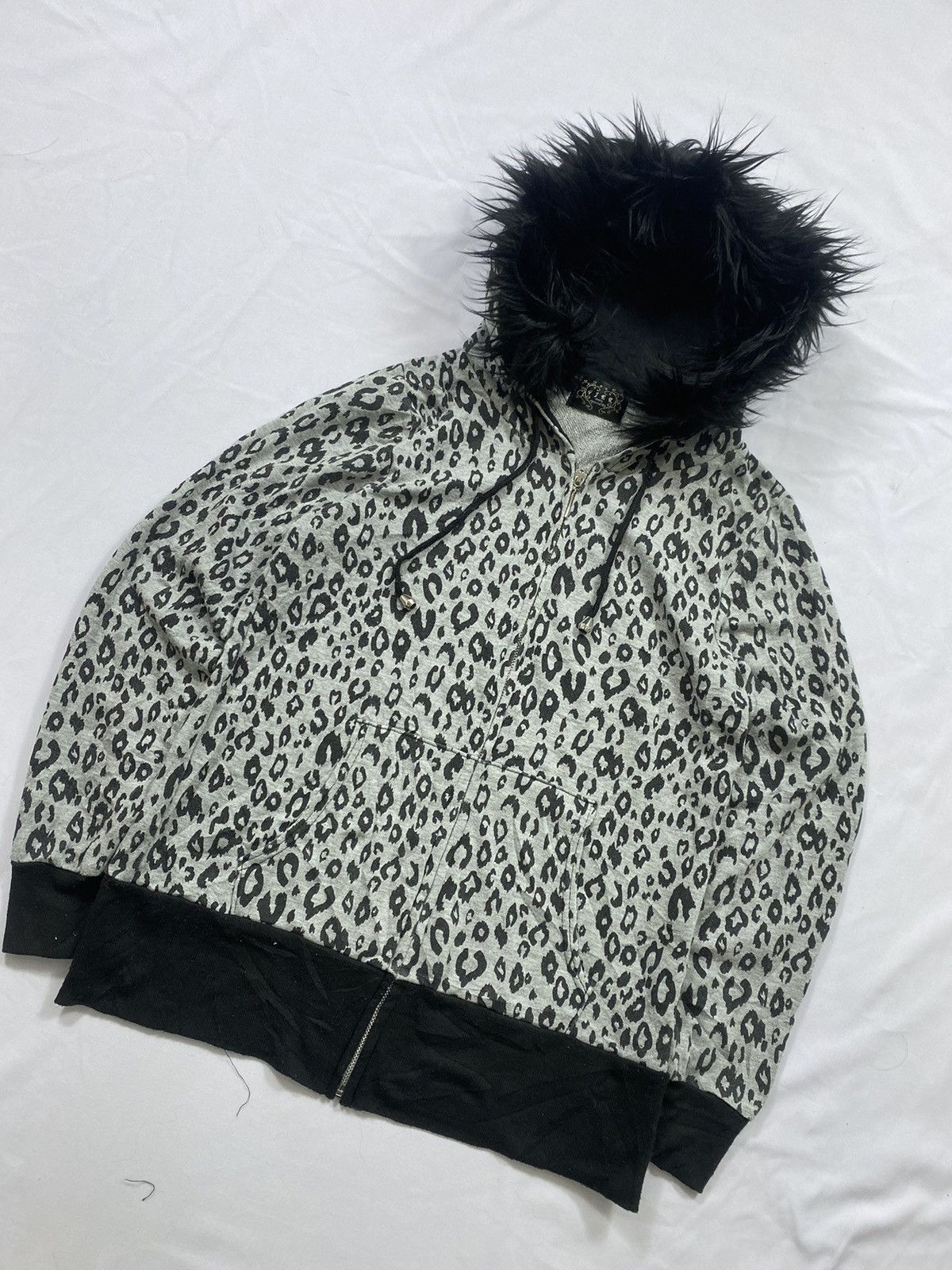 14th Addiction Japanese FJER Leopard Fur Zip Hoodie Lgb Ifsix Style Size US M / EU 48-50 / 2 - 3 Thumbnail