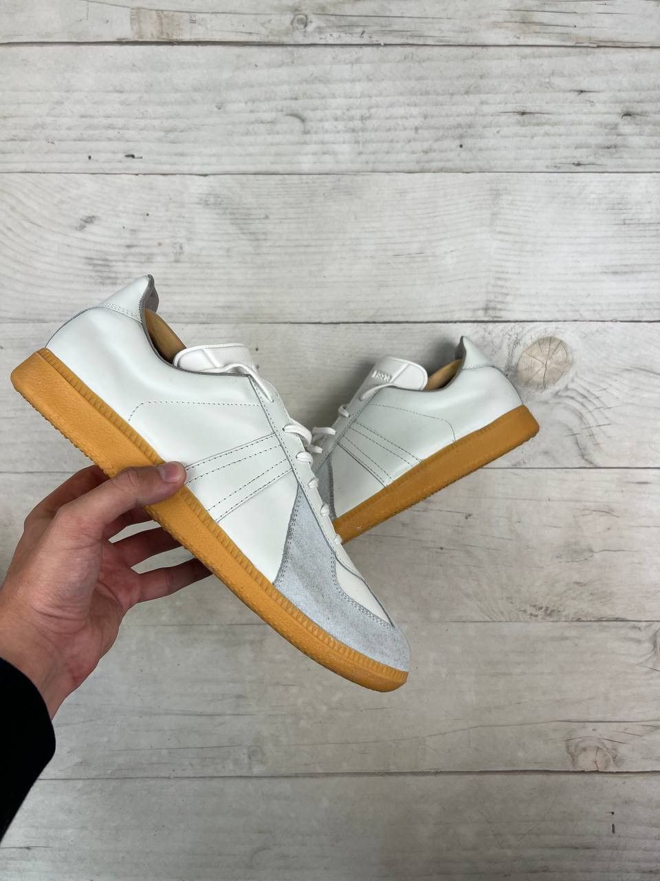 Gat Bw Sport Army Trainer Bundeswehr Shoes Leather Sneakers in White, Men's (Size 11)