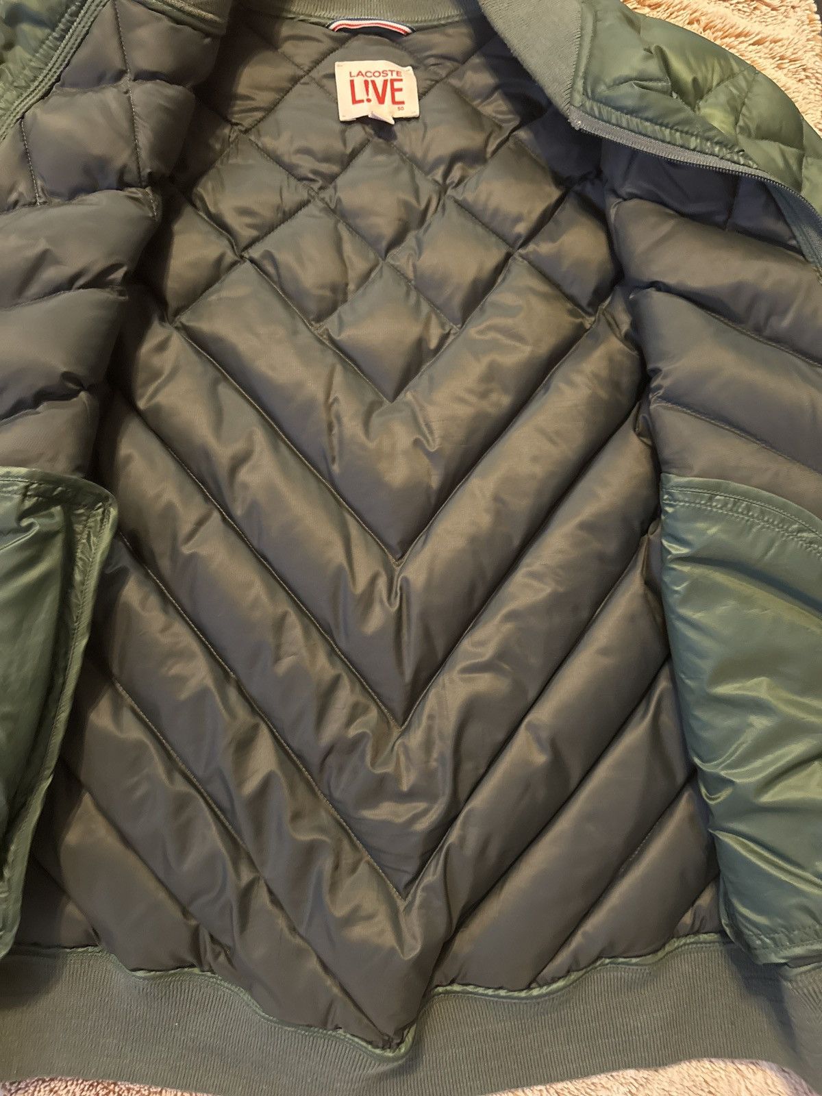 Lacoste Green Lacoste Quilted Bomber Size US L / EU 52-54 / 3 - 6 Thumbnail