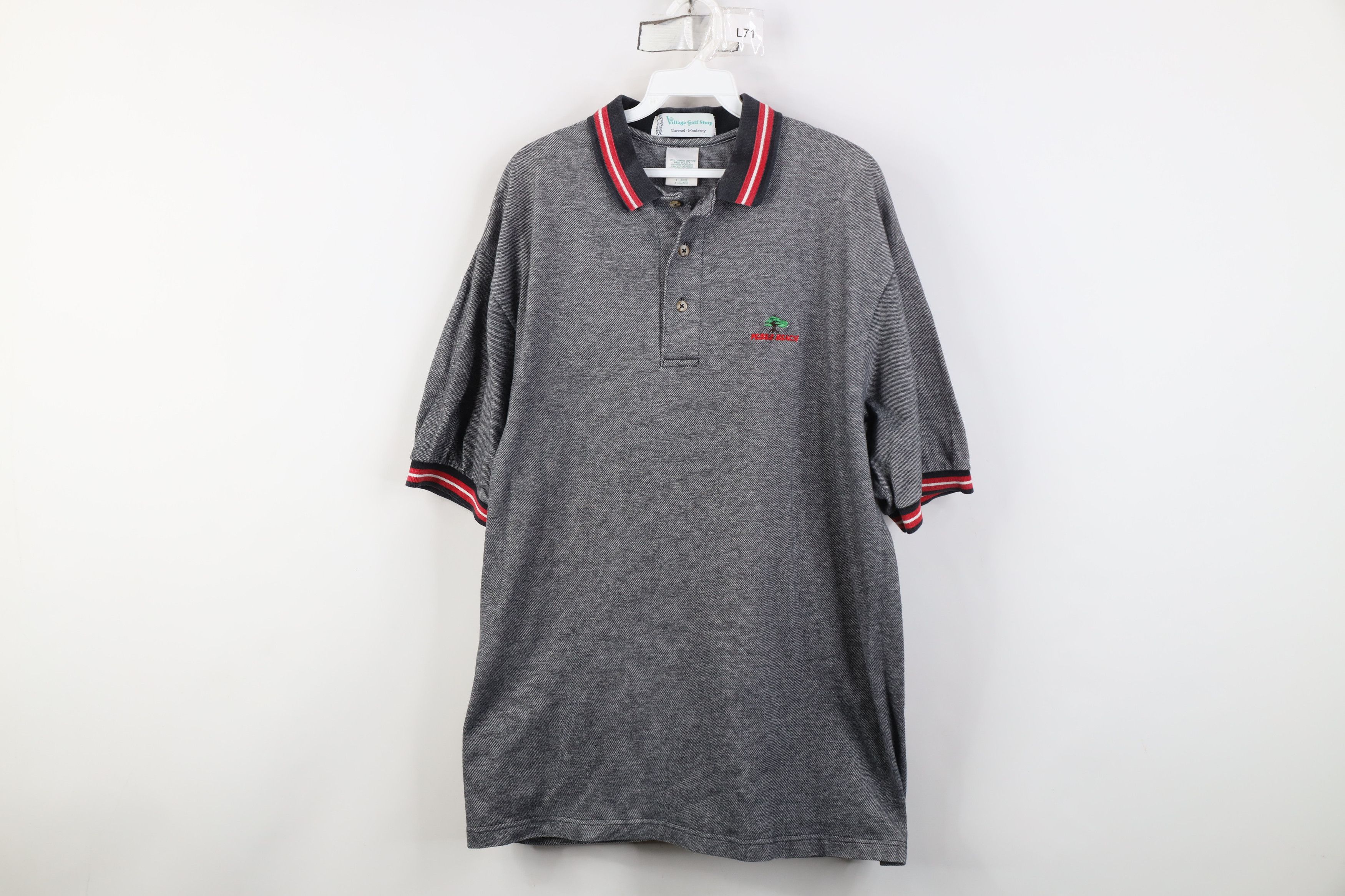 Vintage Vintage 90s Spell Pebble Beach Golf Course Polo Shirt USA Size US XL / EU 56 / 4 - 1 Thumbnail