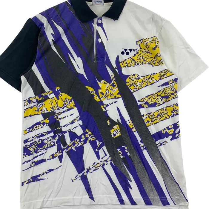 Issey Miyake Vintage ISSEY MIYAKE x YONEX Art Collection Polo Tee Shirt Size US L / EU 52-54 / 3 - 3 Thumbnail