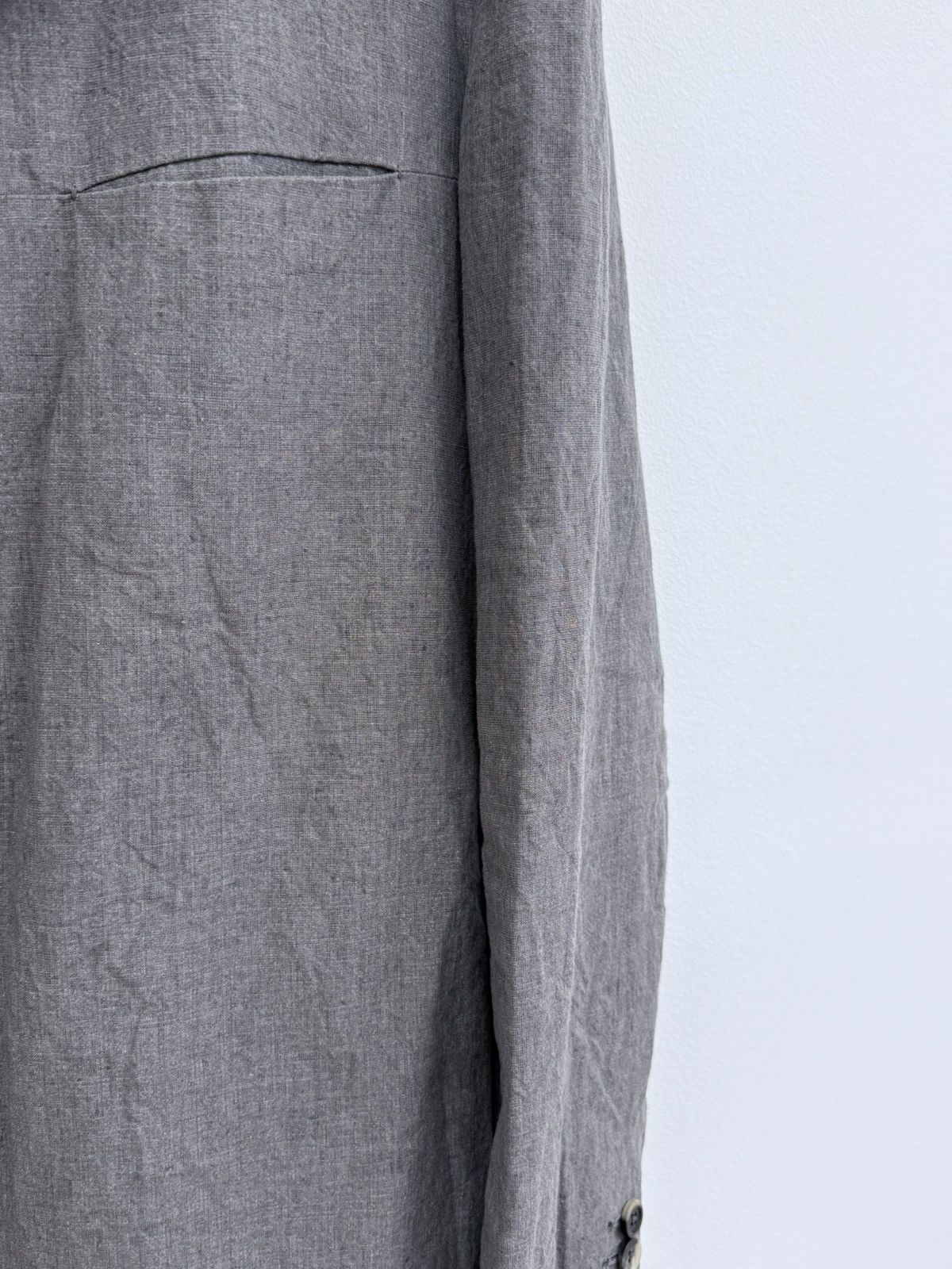 Forme D'Expression Forme Dexpression Gray Linen Jacket + Pants Suit Size 38R - 11 Thumbnail