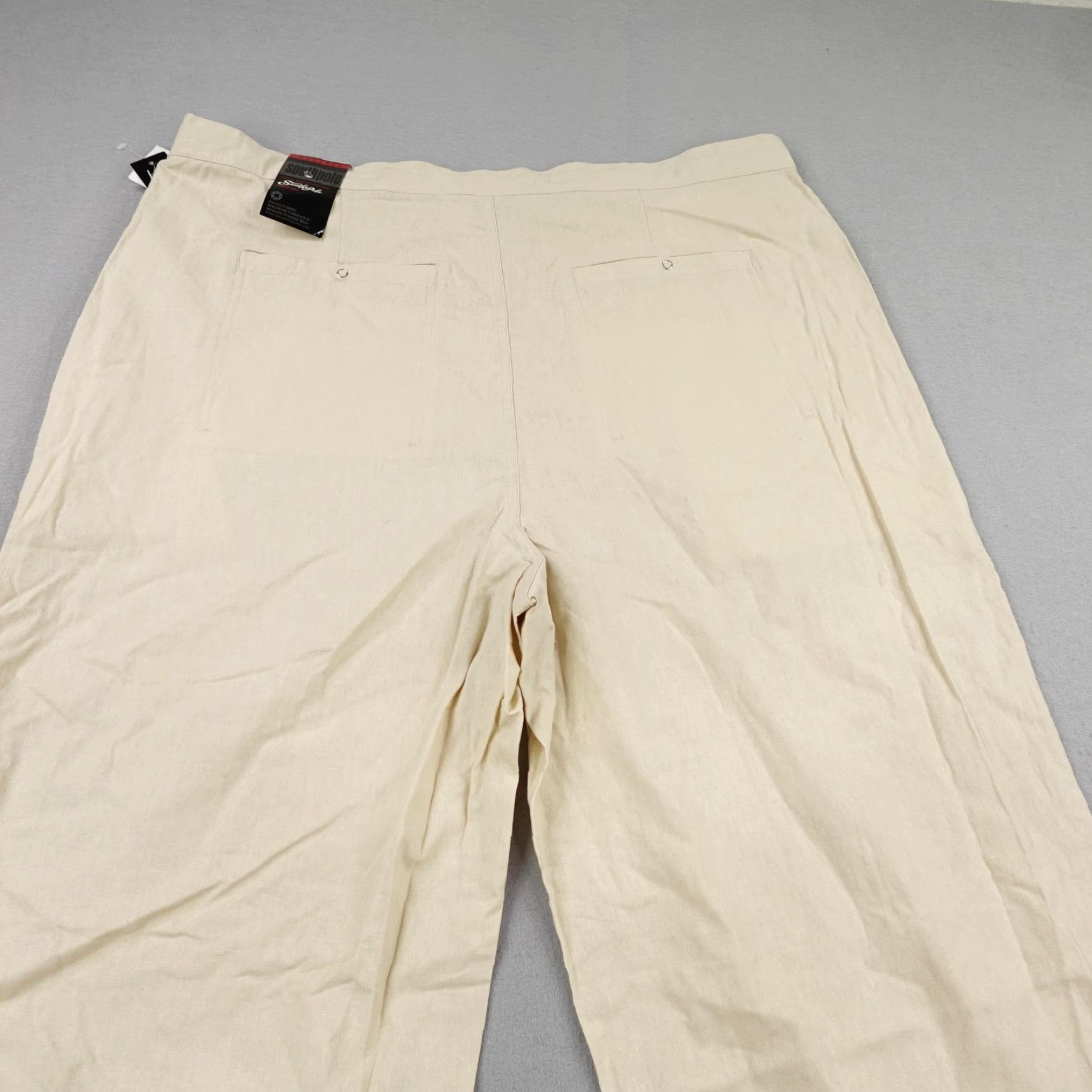 Southpole VINTAGE Southpole Pants Mens 2XL Beige Linen Baggy Relaxed Deadstock Y2K Size US 39 - 7 Thumbnail