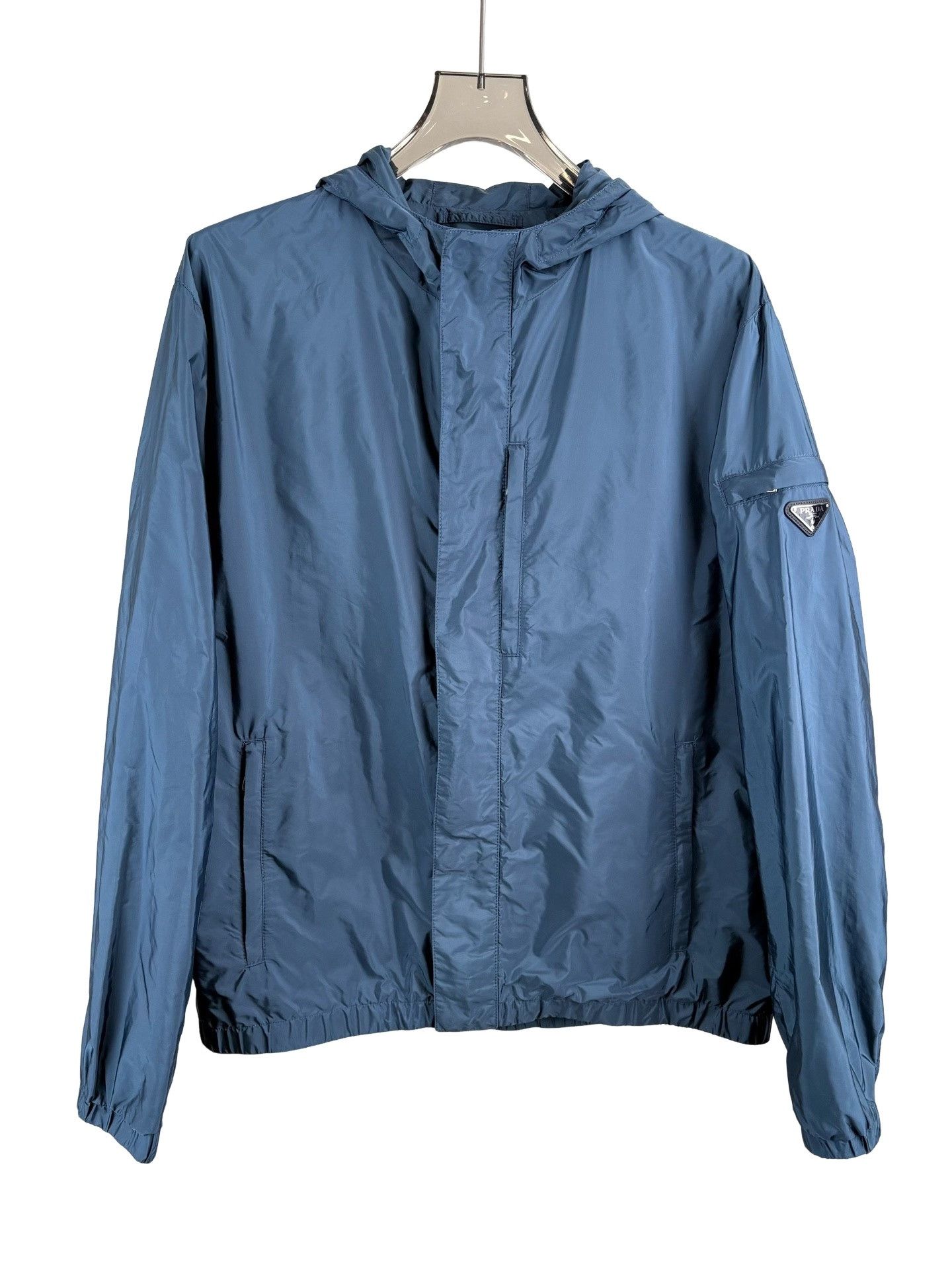 Prada Prada Triangle Logo Hooded Jacket Size 56 Size US XL / EU 56 / 4 - 1 Thumbnail
