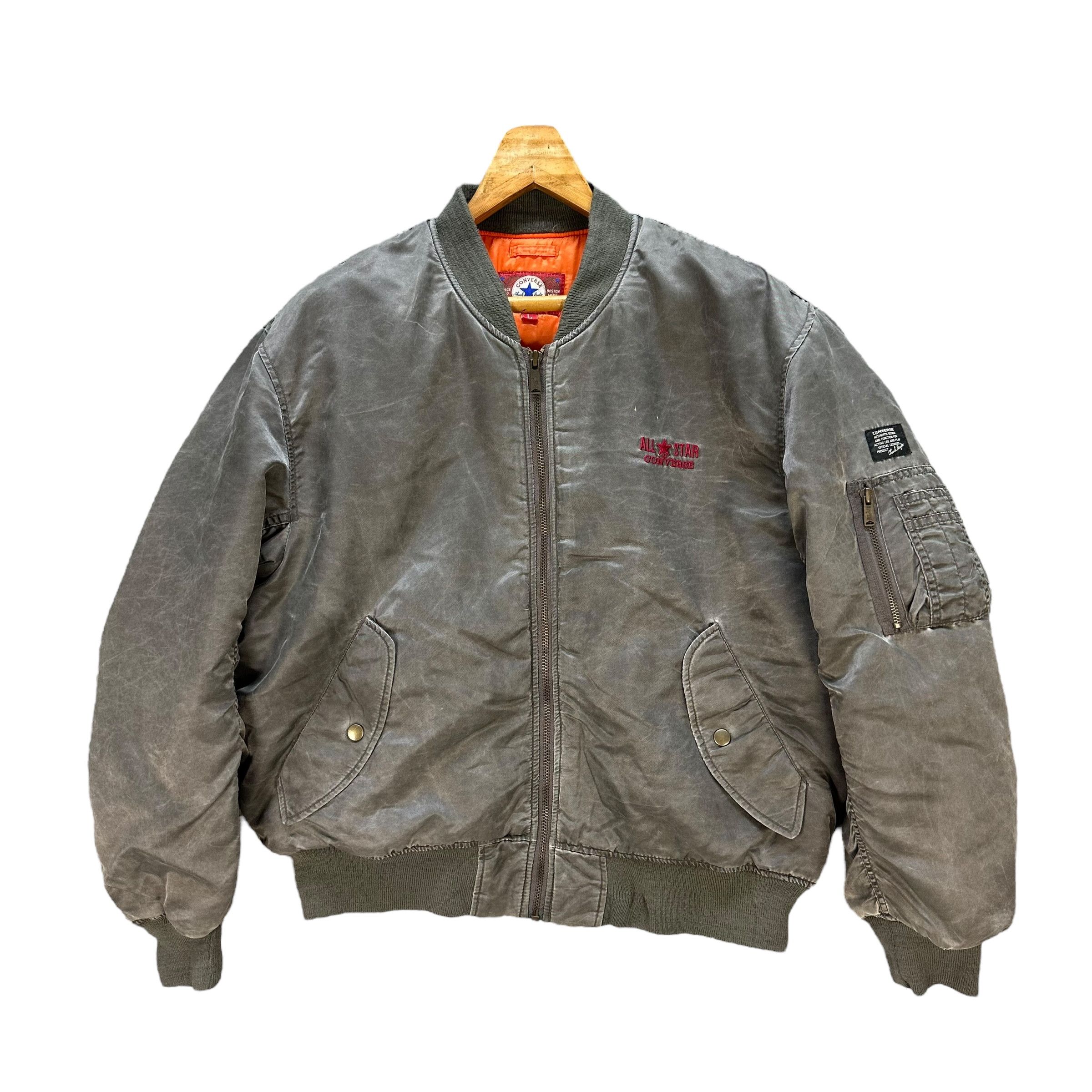 Converse Vintage 90's CONVERSE ALL STAR Bomber Jacket #A50-1175 Size US L / EU 52-54 / 3 - 1 Thumbnail
