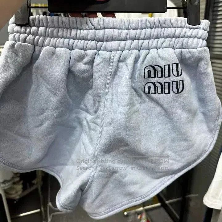 Miu Miu Miu Miu Back Logo Shorts. Size 35" - 2 Thumbnail