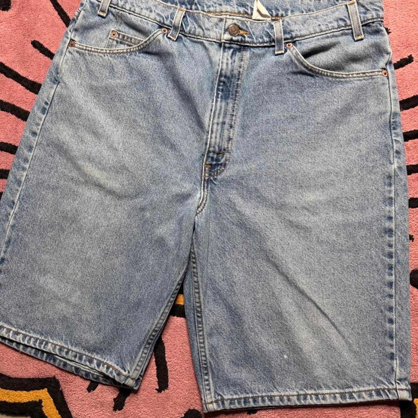 Levi's × Vintage Vintage Levi’s Strauss 550 Relaxed Fit Orange Tab Jean Short Size US 38 / EU 54 - 2 Thumbnail