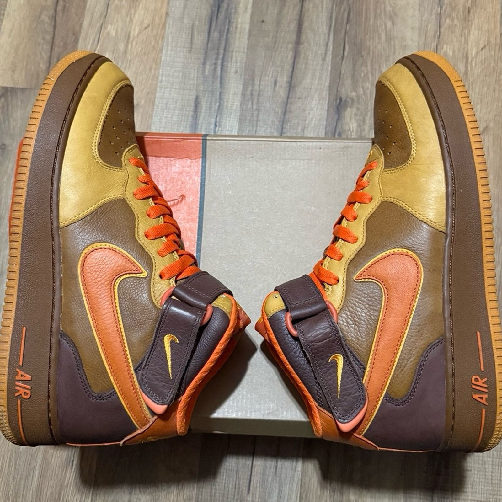 Nike 2006 Nike Air Force 1 Mid Premium QK Thanksgiving Size US 10.5 / EU 43-44 - 6 Thumbnail