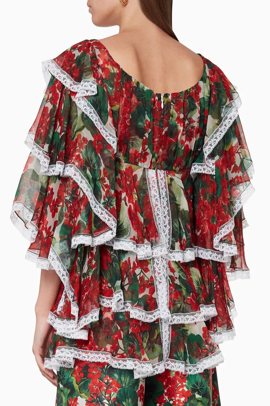 Dolce & Gabbana o1y0925 Silk Blouse in Multicolor Size XS / US 0-2 / IT 36-38 - 3 Thumbnail