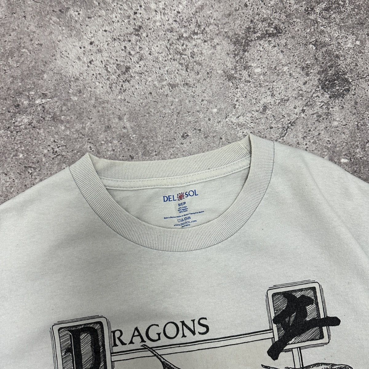 Vintage Vintage 90s Del Sol Dragon grey tee Surf style Australia y2k Size US S / EU 44-46 / 1 - 6 Thumbnail