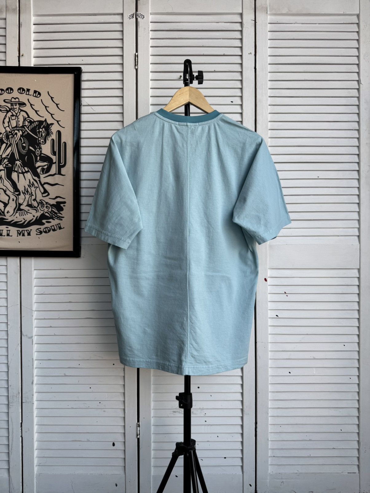 Stone Island Stone Island Nylon Metal Compass Big Logo Aqua Tee Shirt Size US S / EU 44-46 / 1 - 2 Thumbnail