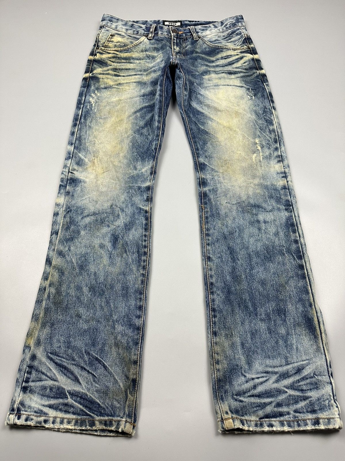 Japanese Brand Vintage Distressed DPSR Acid Washed Denim Size US 33 - 3 Thumbnail