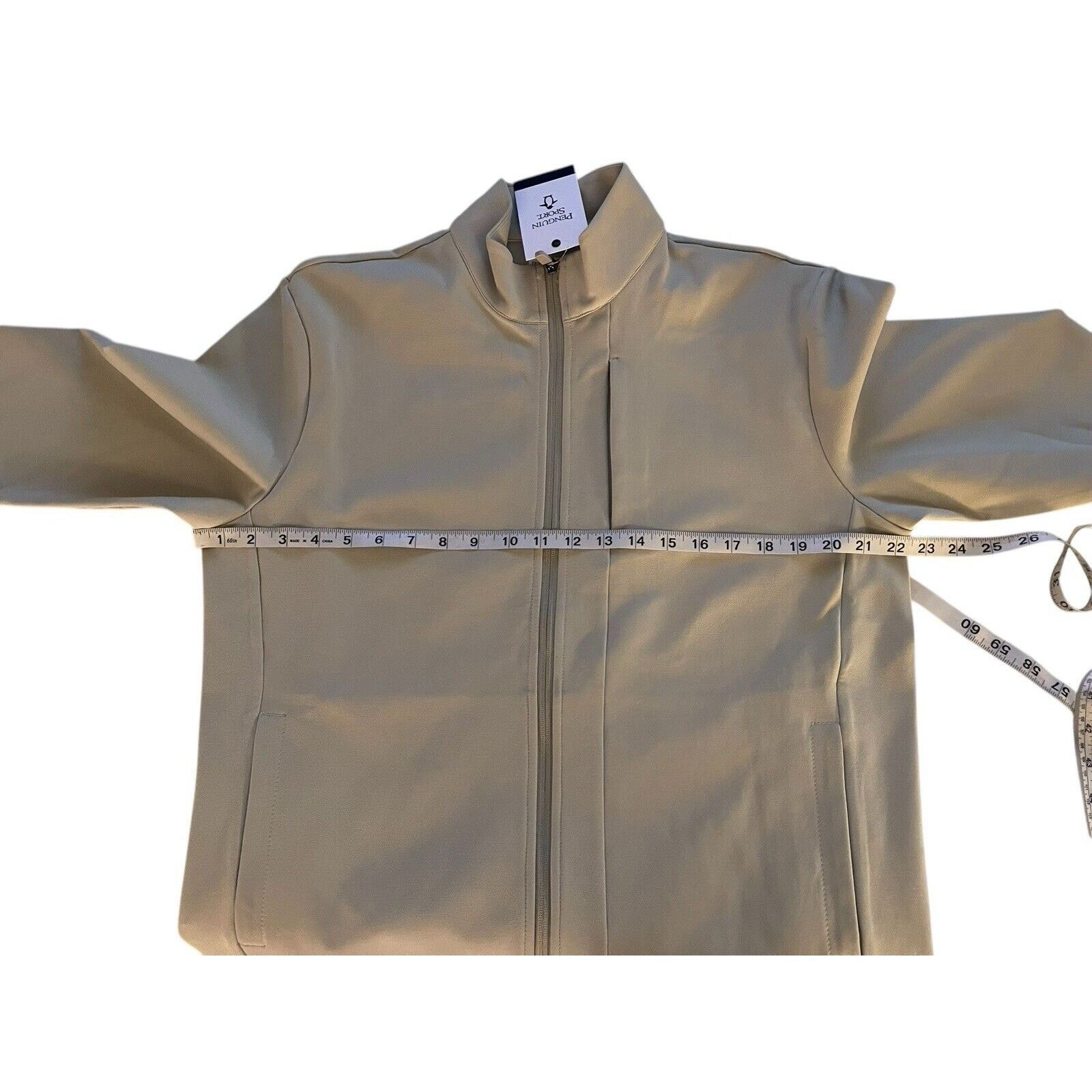 Original Penguin Original Penguin Neutral Beige Sport Zip Jacket Size Medium Size US M / EU 48-50 / 2 - 7 Thumbnail