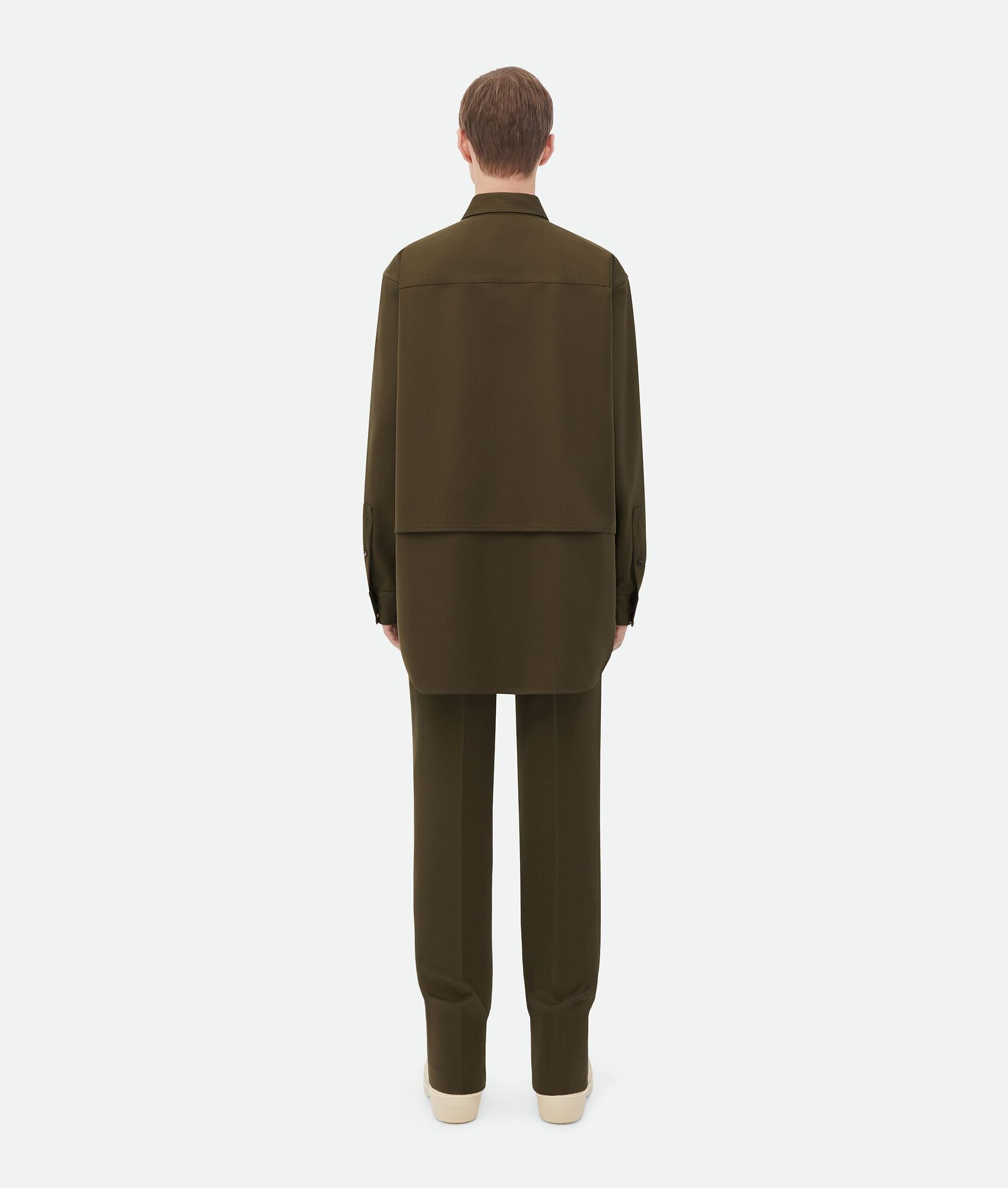 Bottega Veneta o1bcso1str0925 Grain De Poudre Double Layer Shirt Jacket Size US M / EU 48-50 / 2 - 3 Thumbnail
