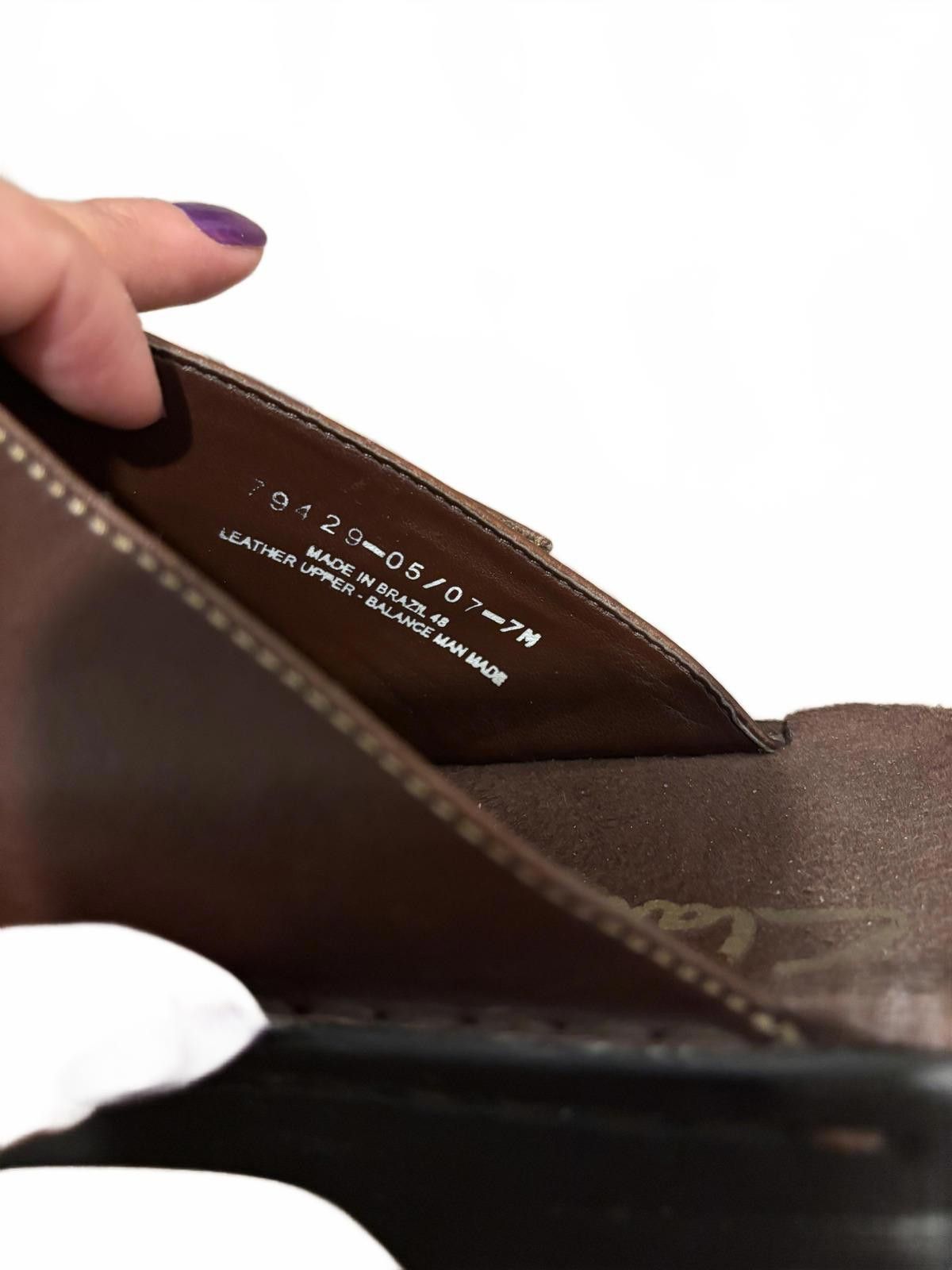 Clarks Clarks Brown Leather Women's Slip-On Shoe Clogs sz 7 Size US 7 / IT 37 - 6 Thumbnail