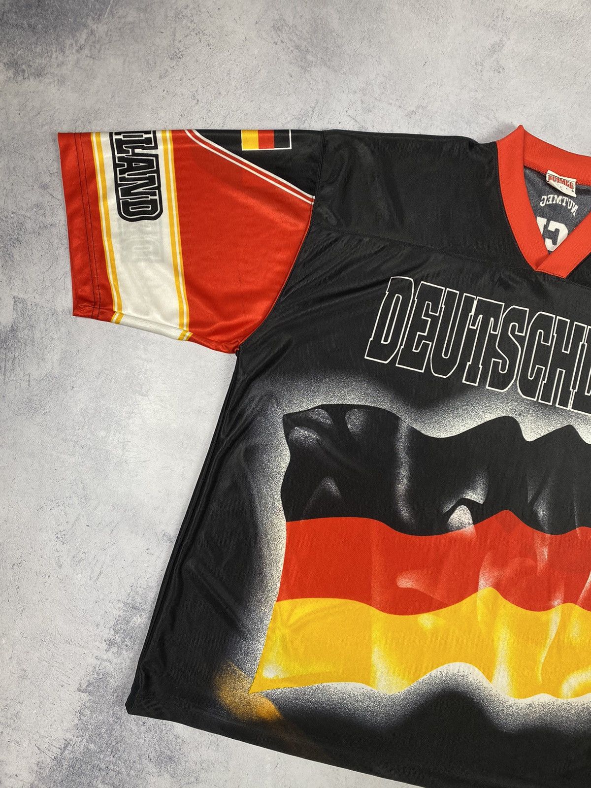 Vintage Vintage 90’s Nutmeg Mills Germany Deutschland Soccer Jersey Size US XL / EU 56 / 4 - 3 Thumbnail