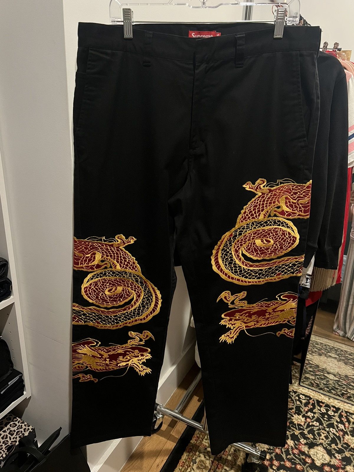 Supreme Supreme Dragon Work Pant Black 🖤🐉 | Grailed