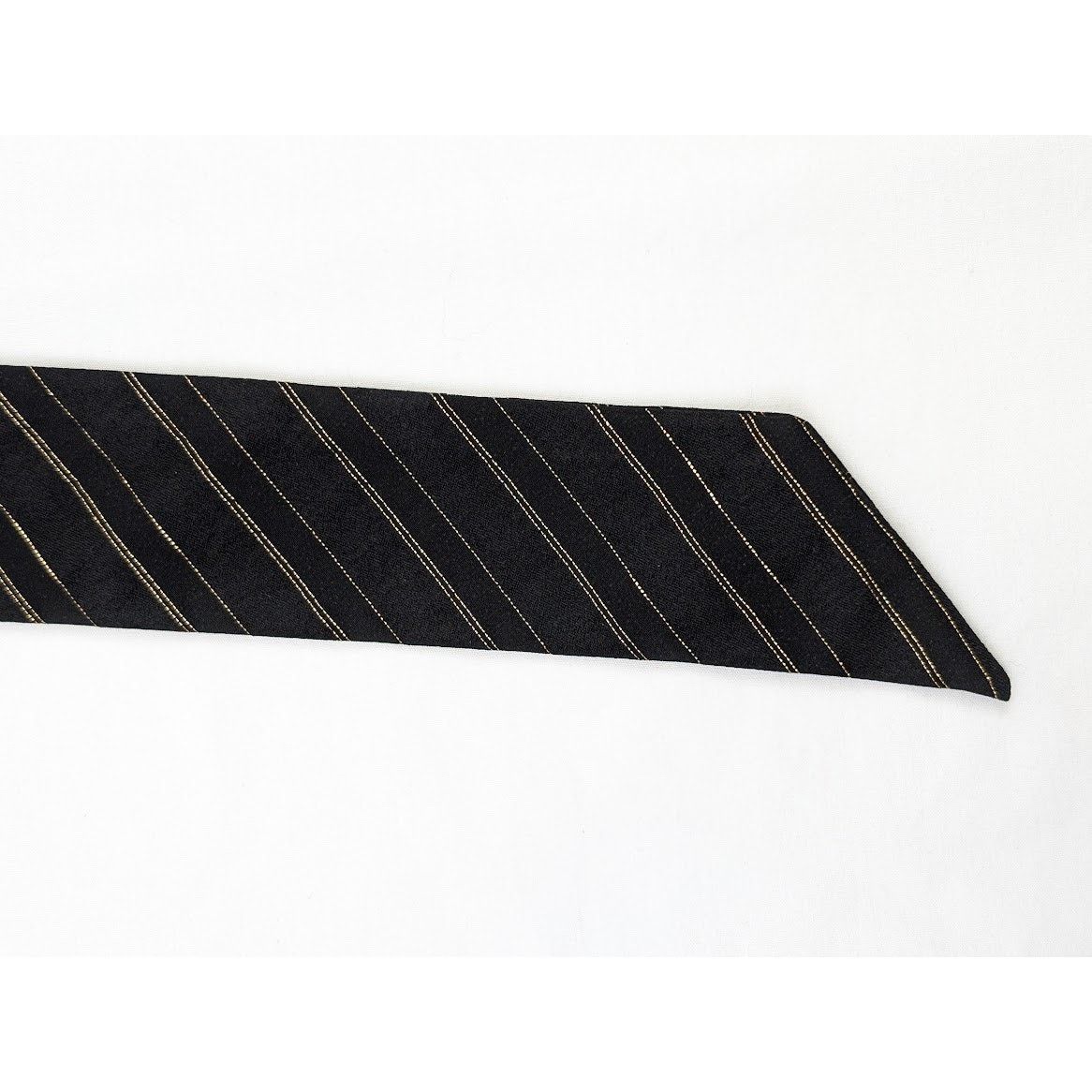 Saint Laurent Paris o1rshd1 Q:2 / Size: OS / Scarf Noeud Lavallie in Black/Gold Size ONE SIZE - 9 Thumbnail