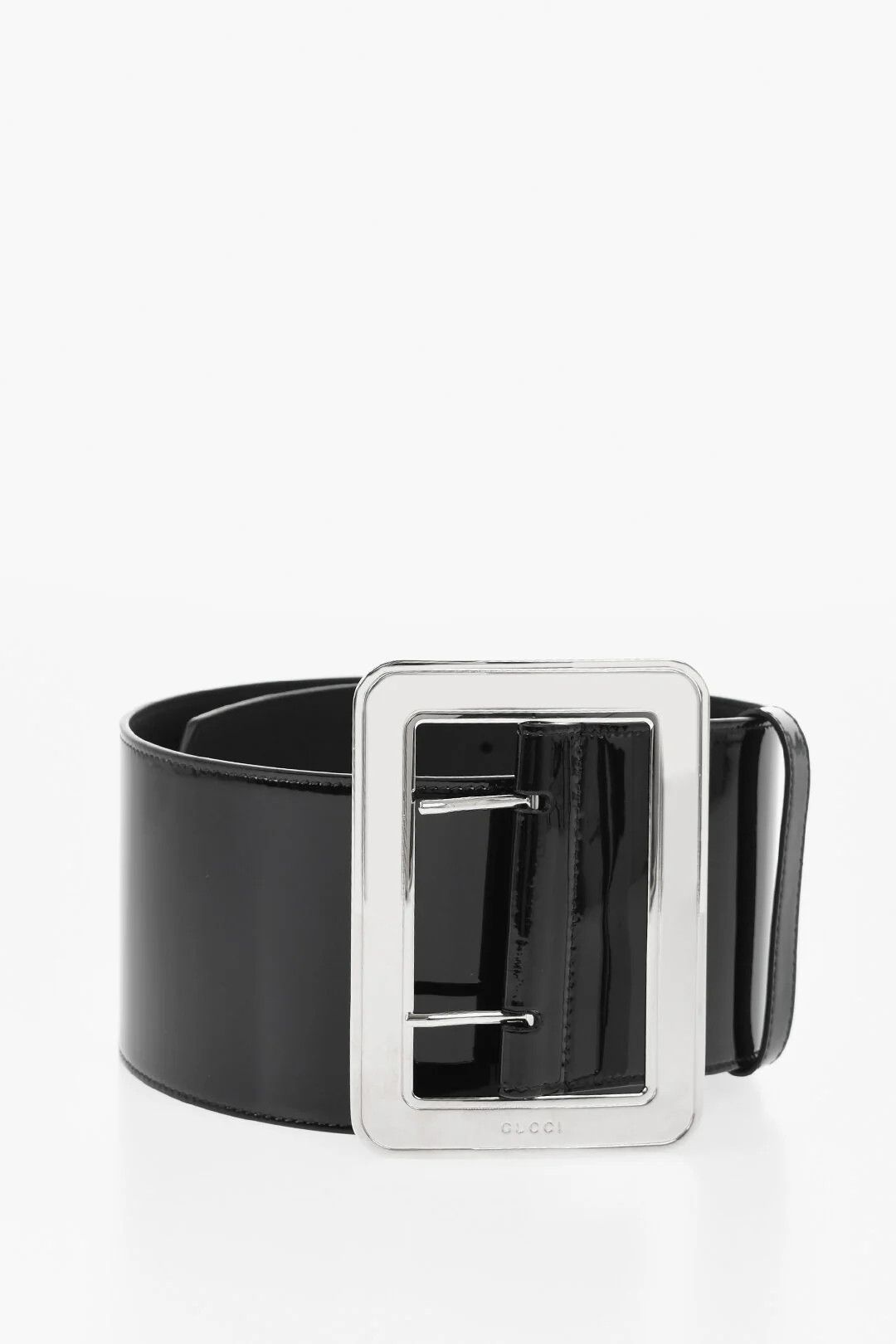 Gucci o1mm0326 Size: 85 / Maxi Patent Leather Belt in Black Size ONE SIZE - 1 Thumbnail