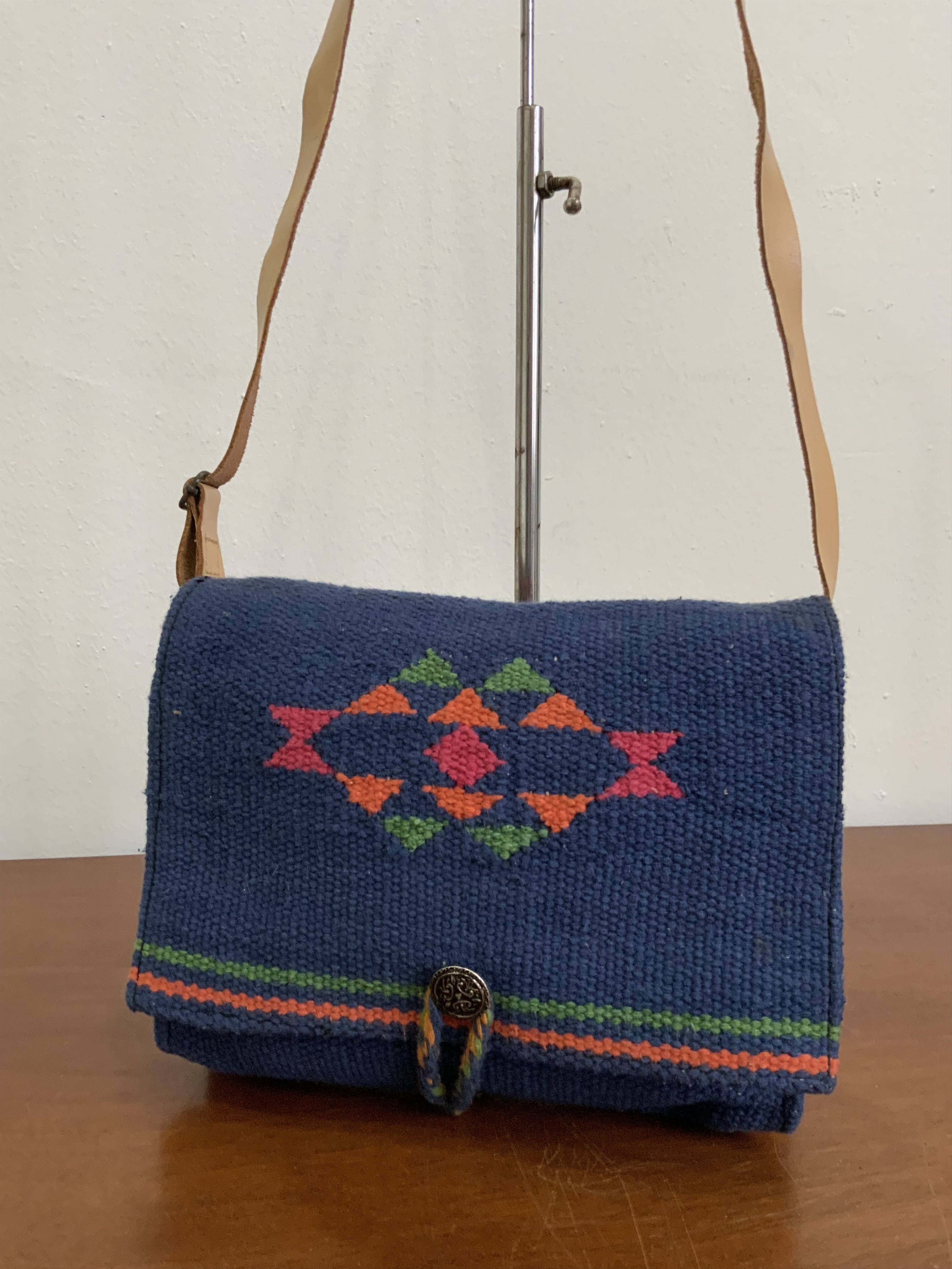 Japanese Brand Indigo Navajo Native Sling Cross Bag Size ONE SIZE - 2 Thumbnail