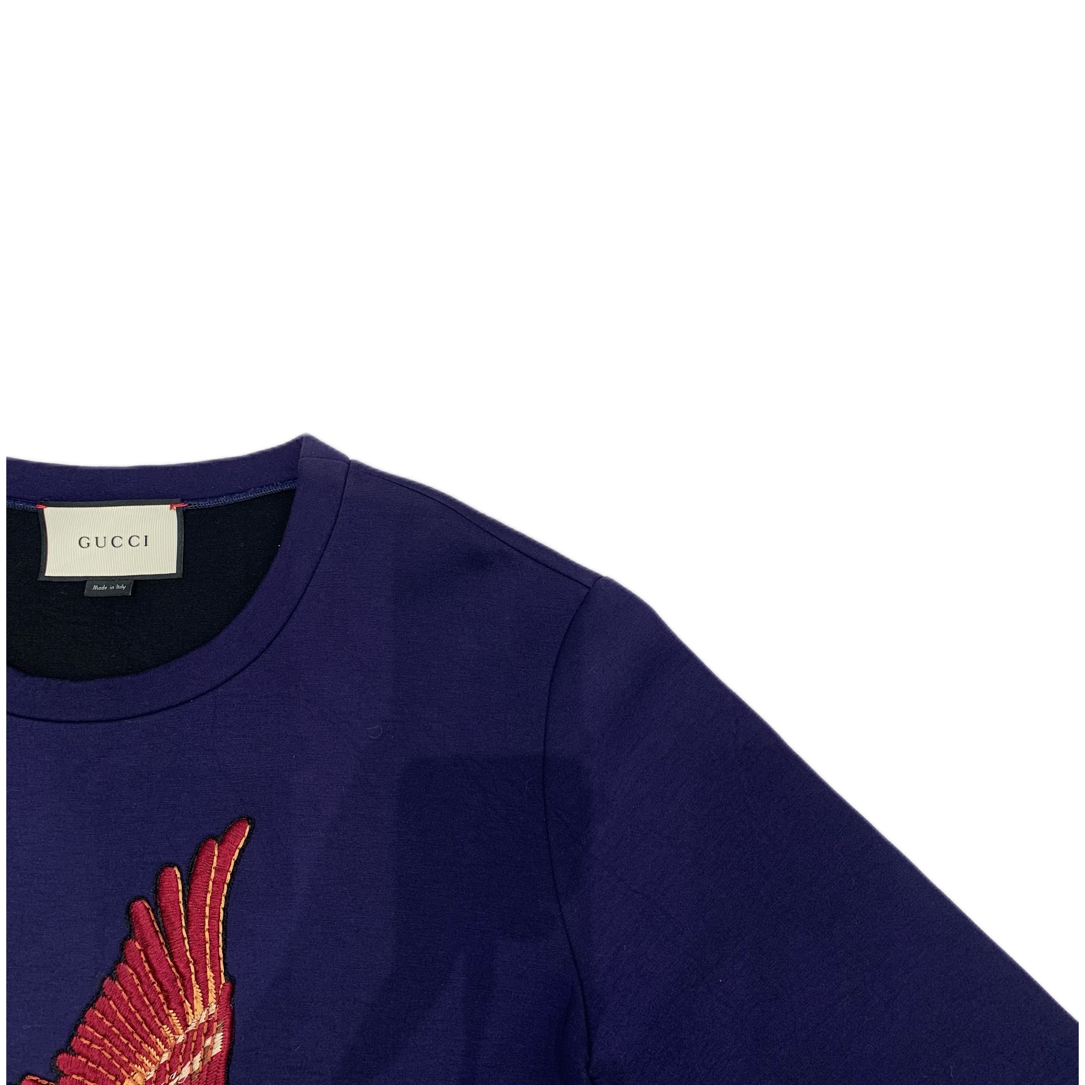 Gucci Gucci Sweatshirt Navy Cotton Crewneck (Size M) Size M / US 6-8 / IT 42-44 - 5 Thumbnail