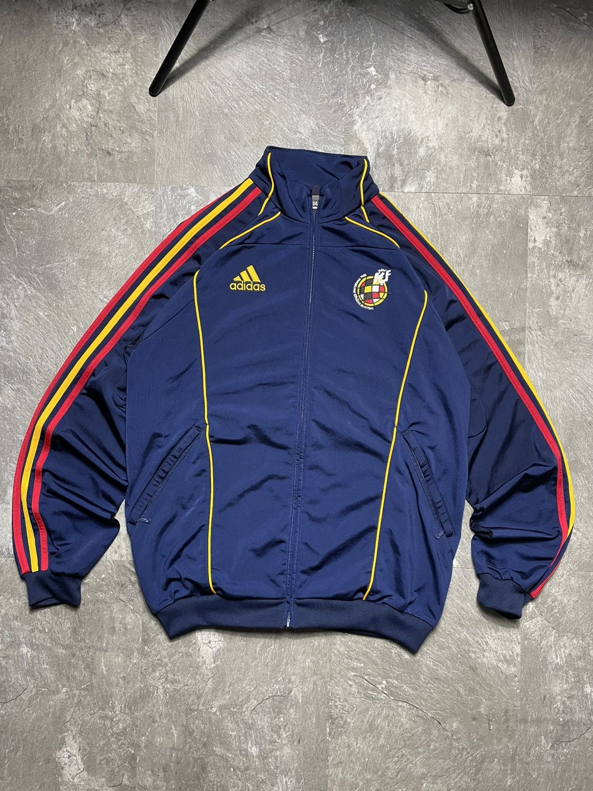 Adidas Vintage 90s Adidas Spain National Team Football Track Suit Size US L / EU 52-54 / 3 - 2 Thumbnail