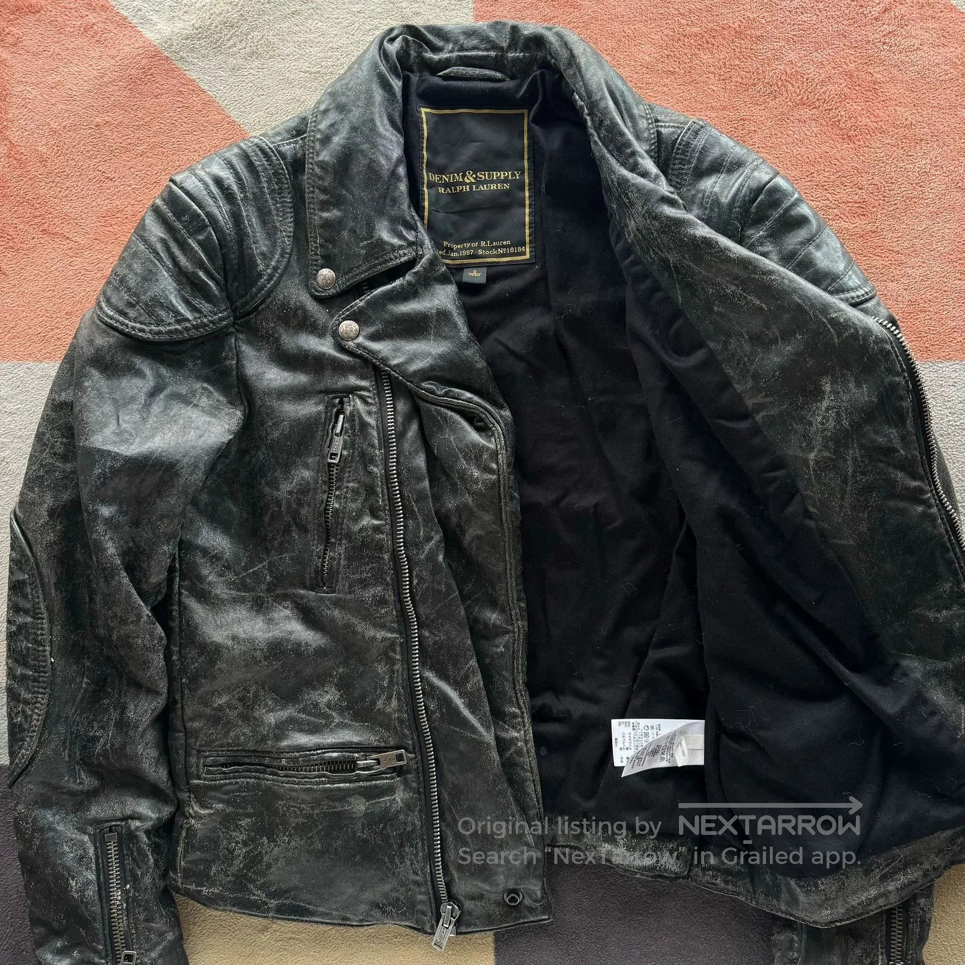 Denim & Supply Ralph Lauren Denim Supply Ralph Lauren Coated Biker Jacket. Size US S / EU 44-46 / 1 - 2 Thumbnail