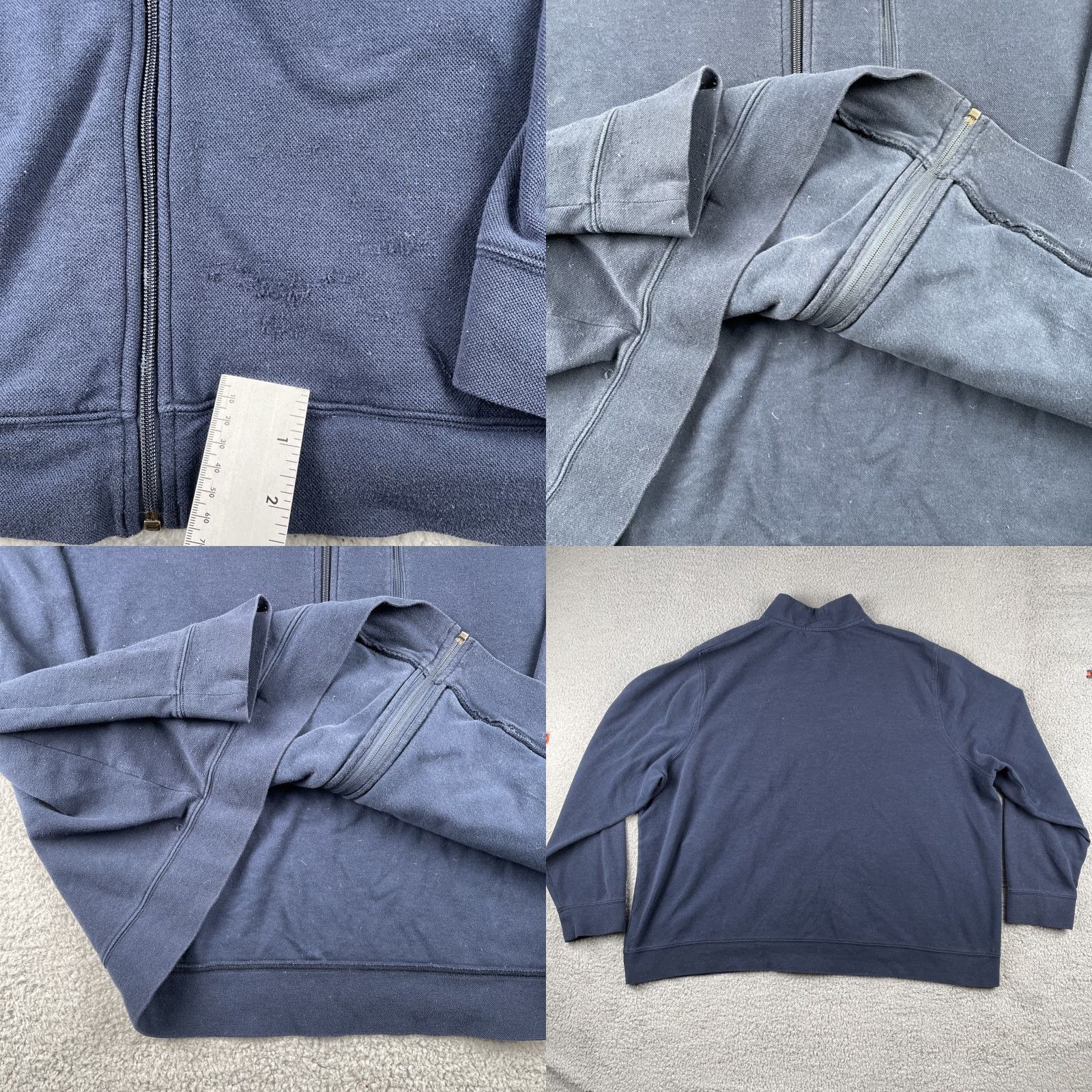 Vintage VINTAGE L.L.Bean Traditional Fit Men’s 3XL Navy Blue Full Zip Collared Sweatshirt Size US XXL / EU 58 / 5 - 8 Thumbnail