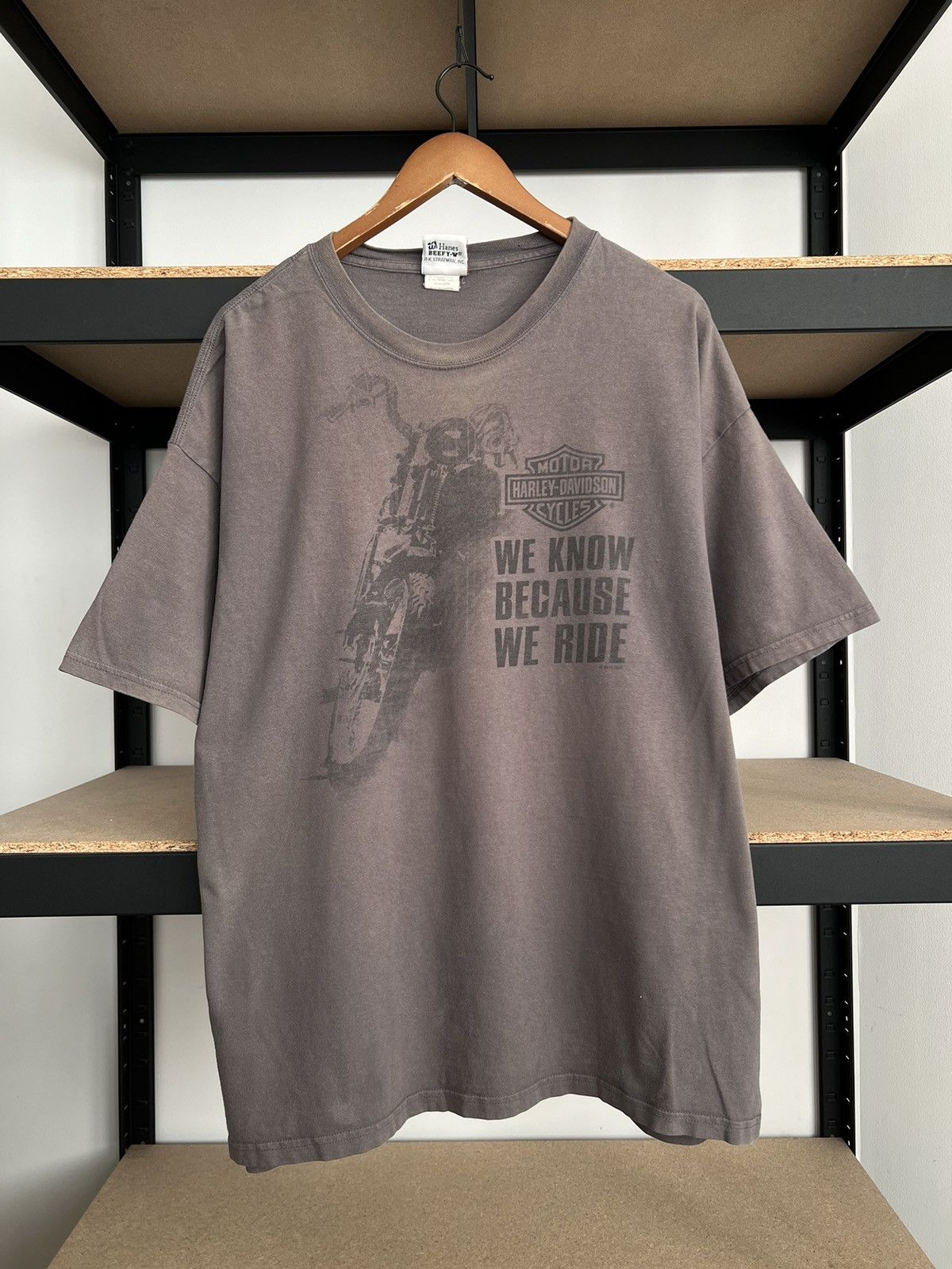 Harley Davidson Vintage 2011 Harley Davidson We Know Because We Ride T-shirt Size US XXL / EU 58 / 5 - 3 Thumbnail