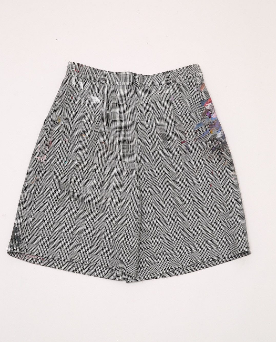 Vintage Nyree Arts Custom Houndstooth Plaid Shorts Size US 30 / EU 46 - 4 Thumbnail