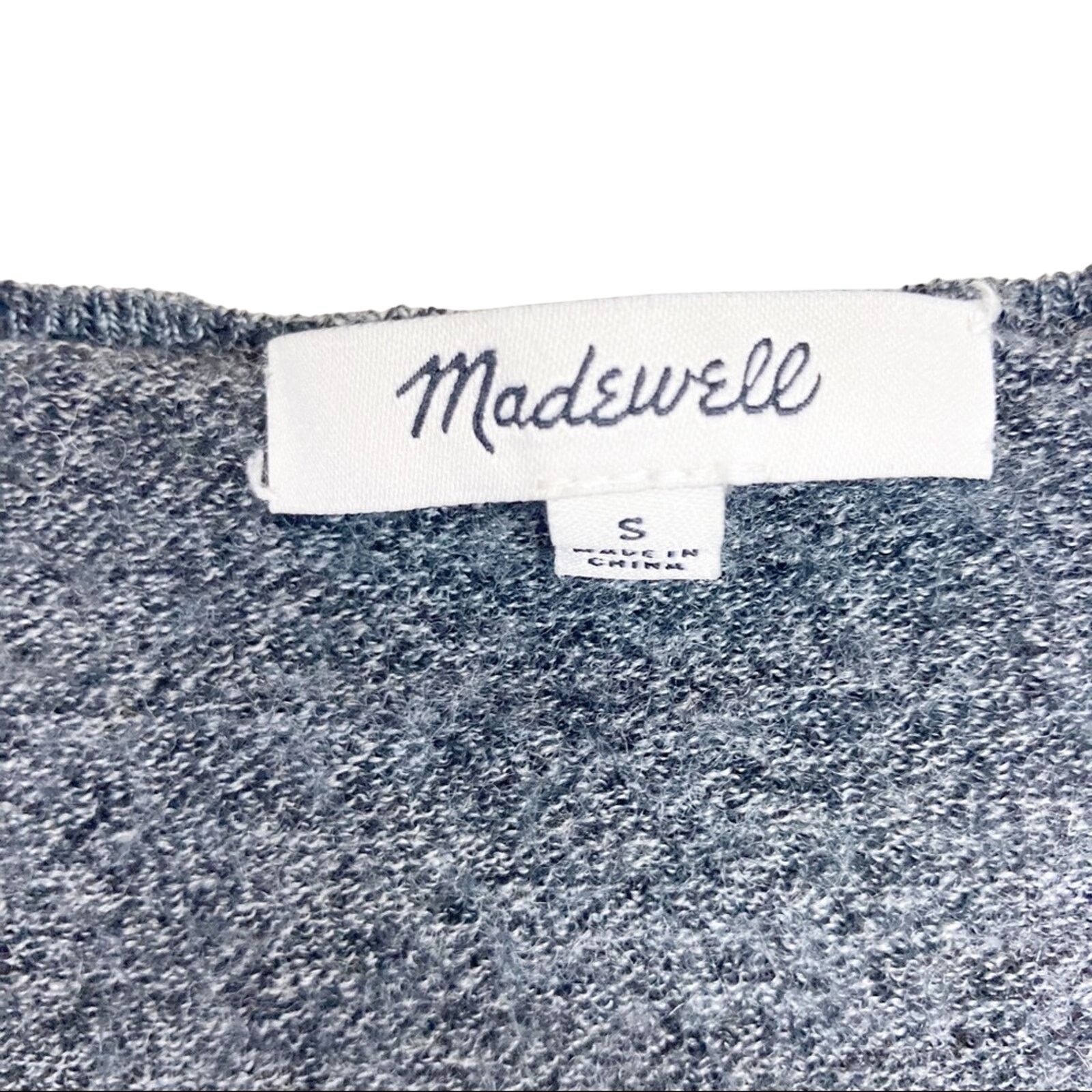 Madewell Madewell Crewneck Gray Merino Wool Sweater Size S / US 4 / IT 40 - 2 Thumbnail