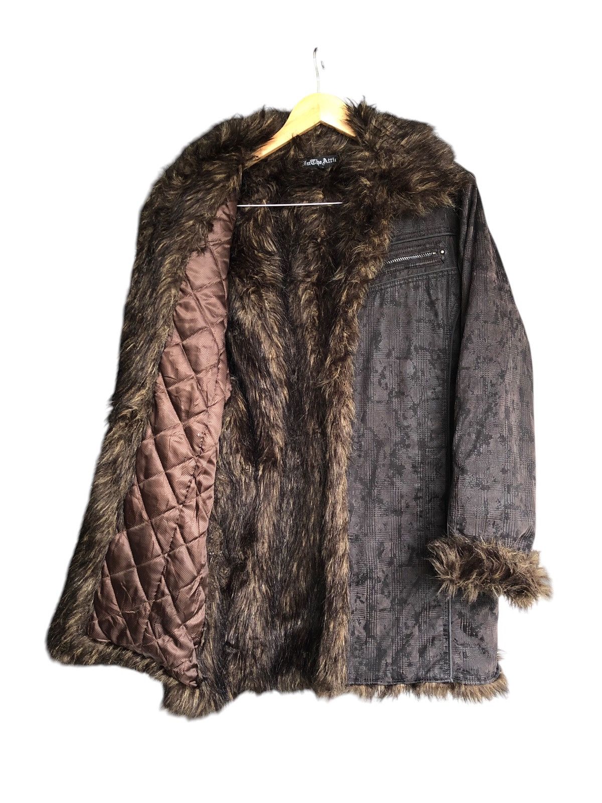 If Six Was Nine Rare❗️In The Attic Bondage Fur Punk Jacket Size US L / EU 52-54 / 3 - 2 Thumbnail